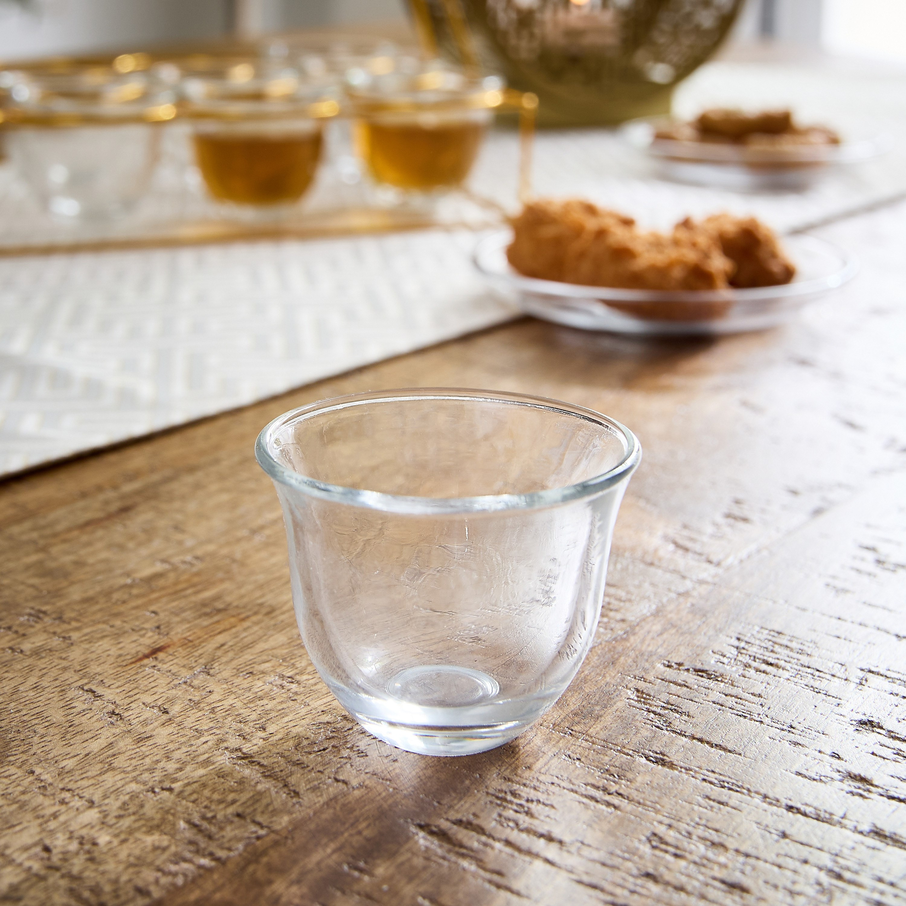 طقم أكواب قهوة زجاج 12 قطعة مع حامل من أوركيد - 80 مل-hbxhomeware-diningandtabletop-coffeeandteasets-image-3
