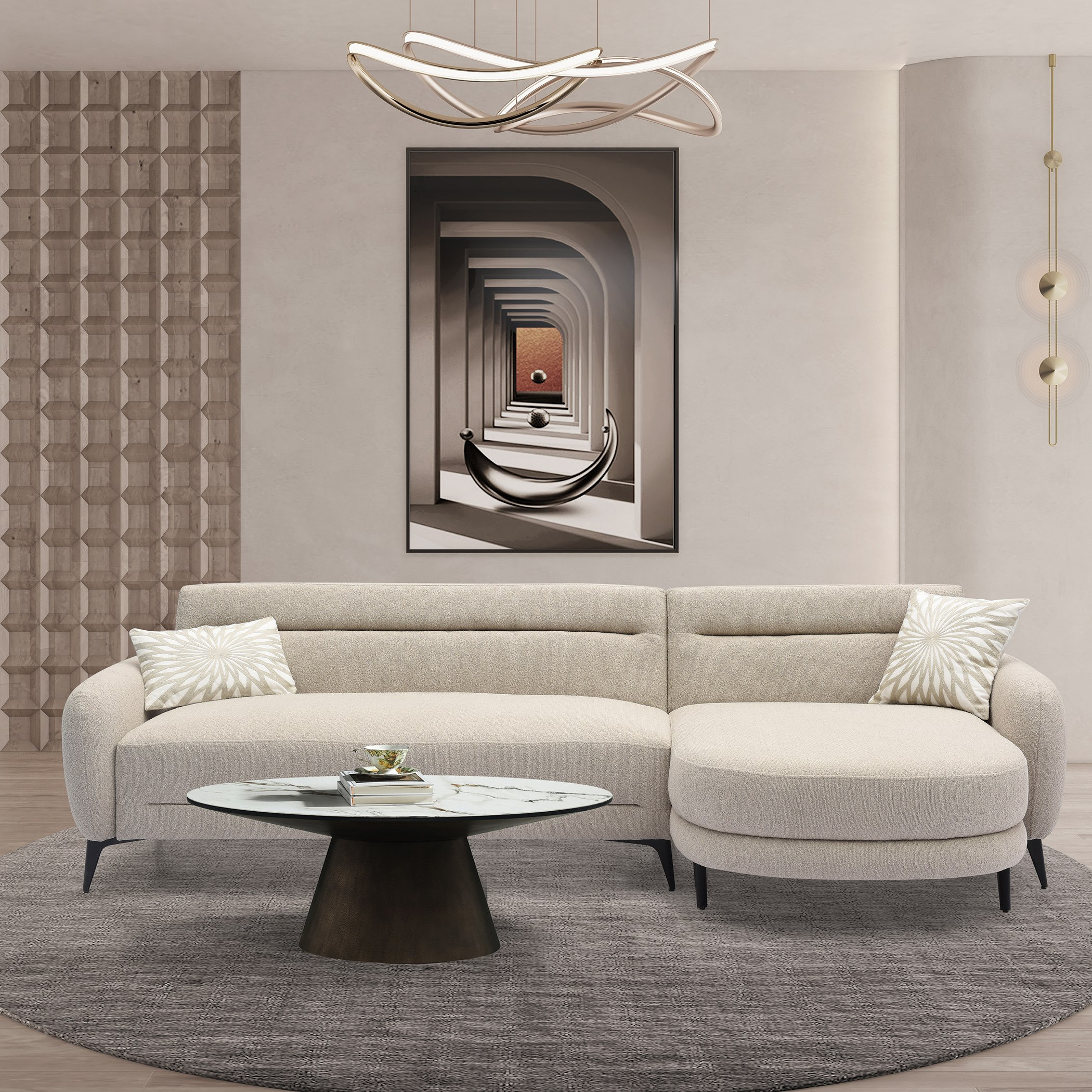 كنبة سرير ركنية قماش قابلة للعكس بـ3 مقاعد و2 وسادة إن إكس تي من بريتو-hbxlivingroom-sofasandarmchairs-cornersofas-image-1