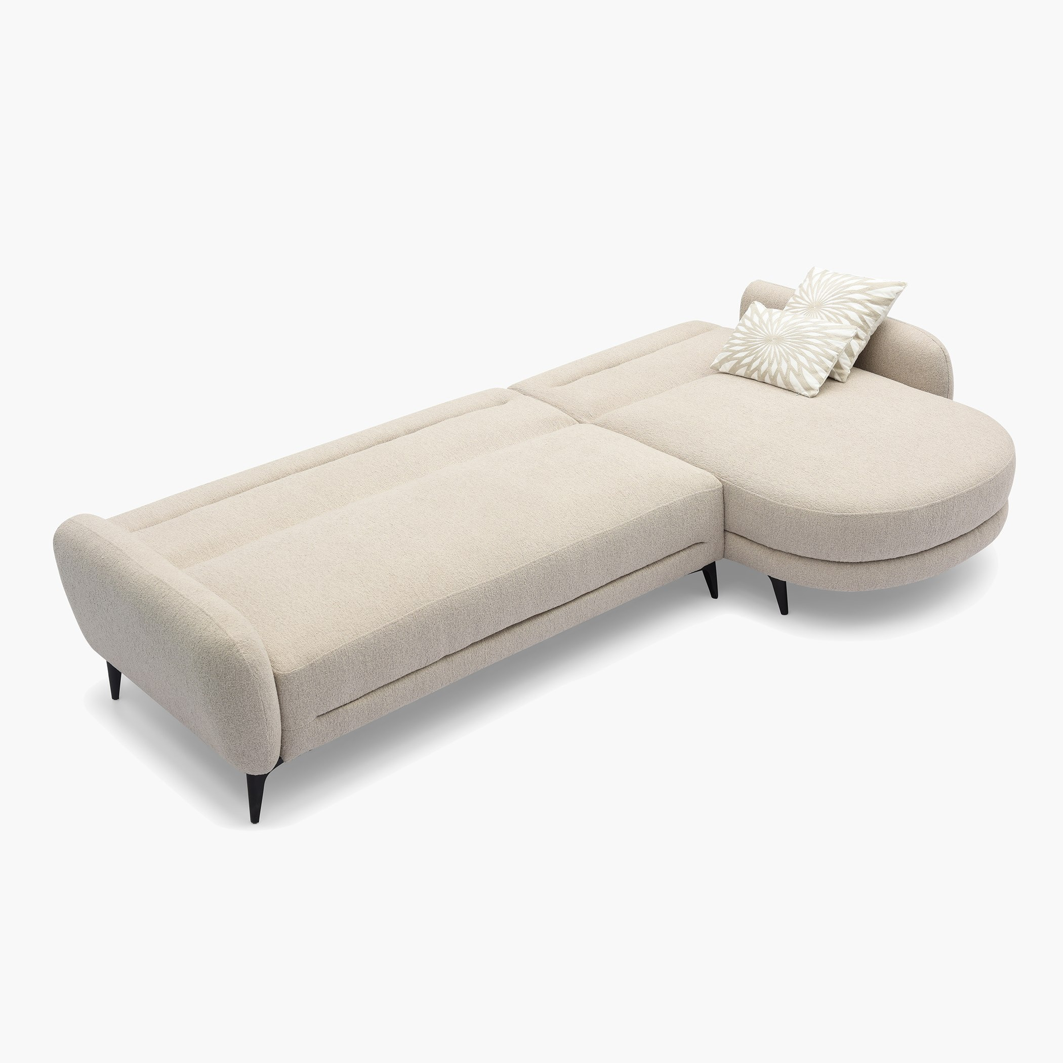 كنبة سرير ركنية قماش قابلة للعكس بـ3 مقاعد و2 وسادة إن إكس تي من بريتو-hbxlivingroom-sofasandarmchairs-cornersofas-image-5