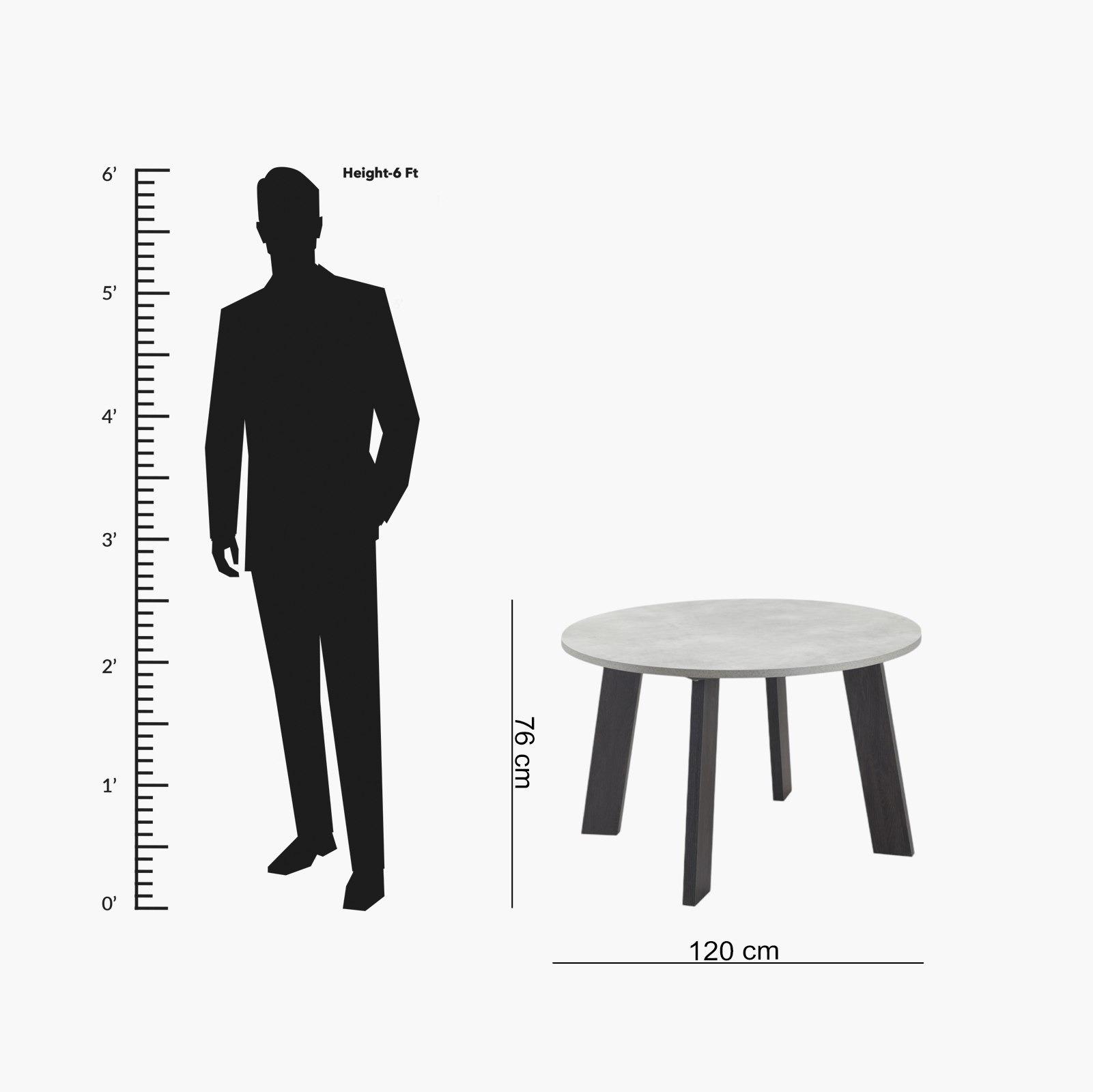طاولة سفرة مستديرة لـ4 مقاعد إن إكس تي من كامبريدج-hbxfurniture-diningtablesandsets-diningtables-fourseater-image-8