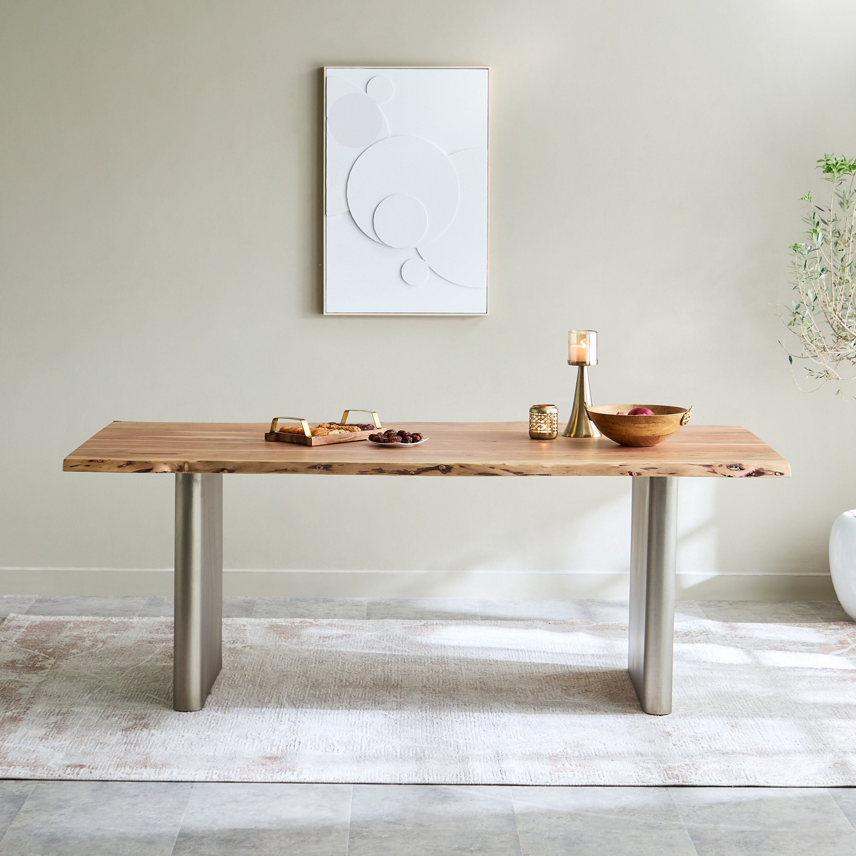 طاولة سفرة لـ6 مقاعد لايف إيدج من الخشب الصلب - والتون من فيندرا-hbxdiningroom-diningtablesandsets-diningtables-sixseater-image-2