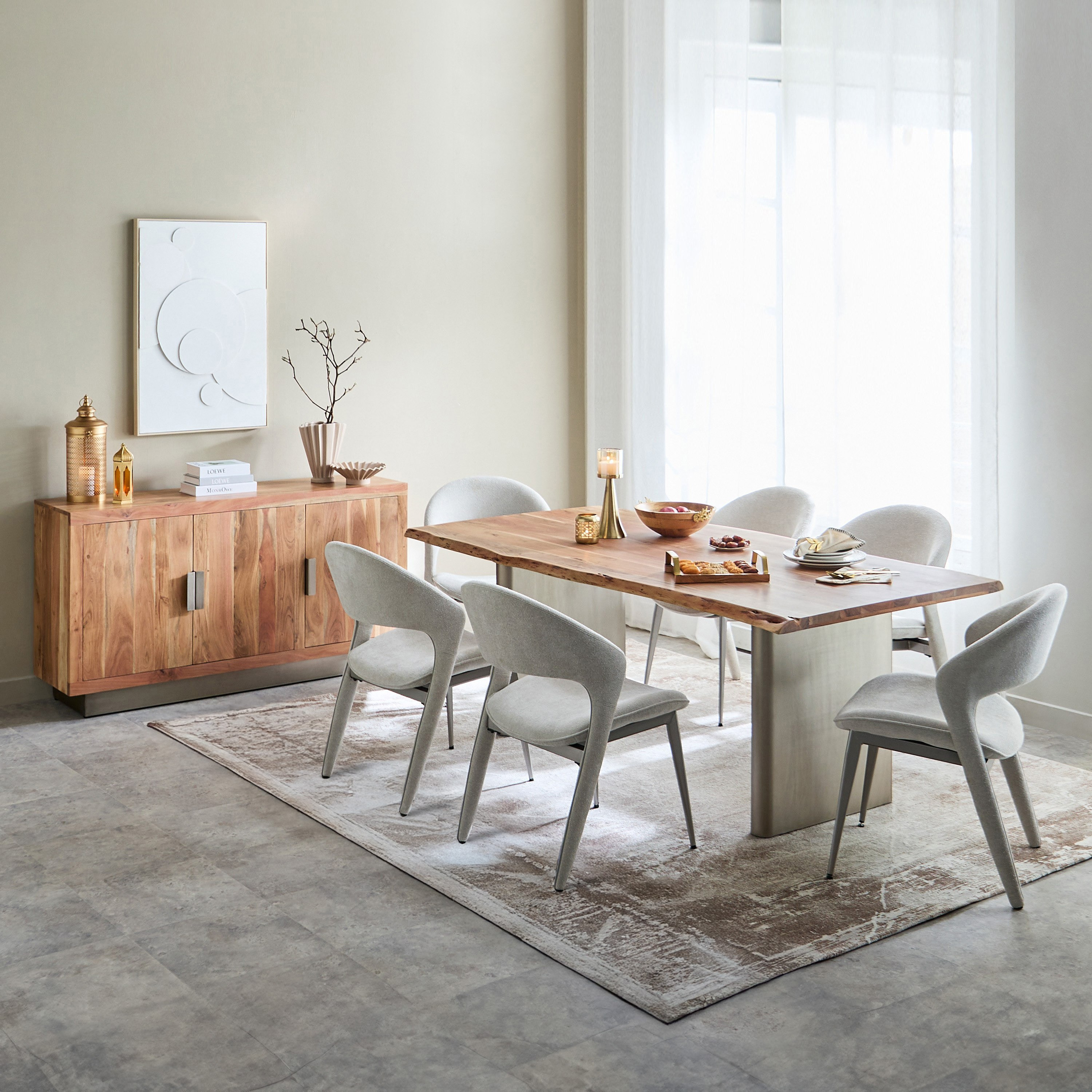 طاولة سفرة لـ6 مقاعد لايف إيدج من الخشب الصلب - والتون من فيندرا-hbxdiningroom-diningtablesandsets-diningtables-sixseater-image-7