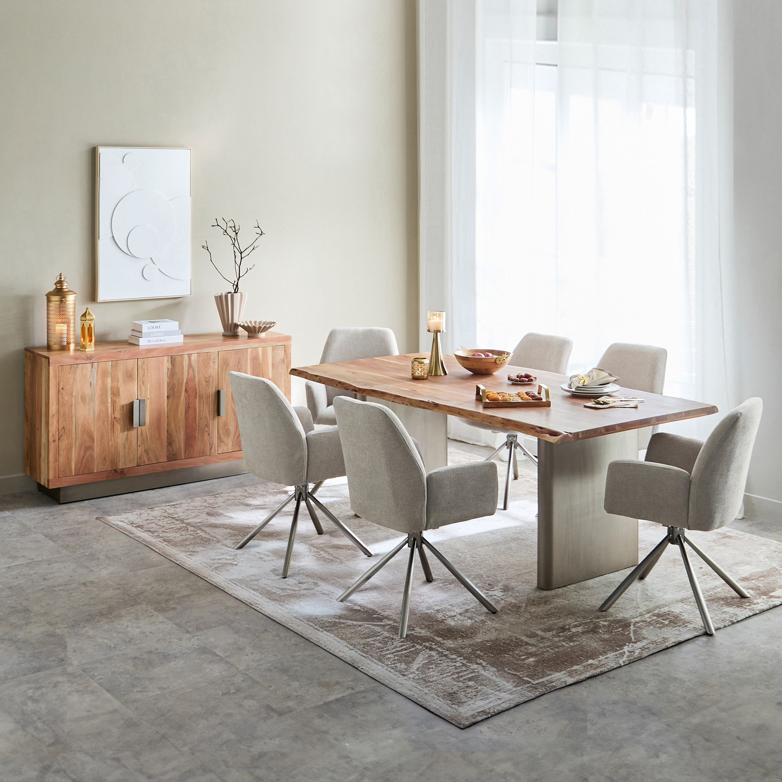طاولة سفرة لـ6 مقاعد لايف إيدج من الخشب الصلب - والتون من فيندرا-hbxdiningroom-diningtablesandsets-diningtables-sixseater-image-8