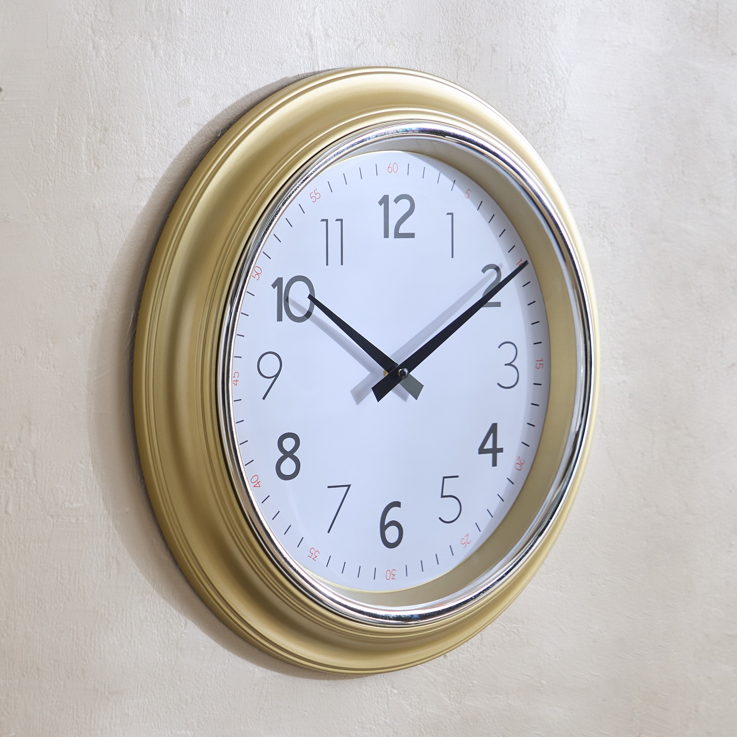 ساعة حائط جلوري من ساراتوجا - 40.6x40.6x4.8 سم-hbxhomeware-hbxdecorandfurnishings-image-1