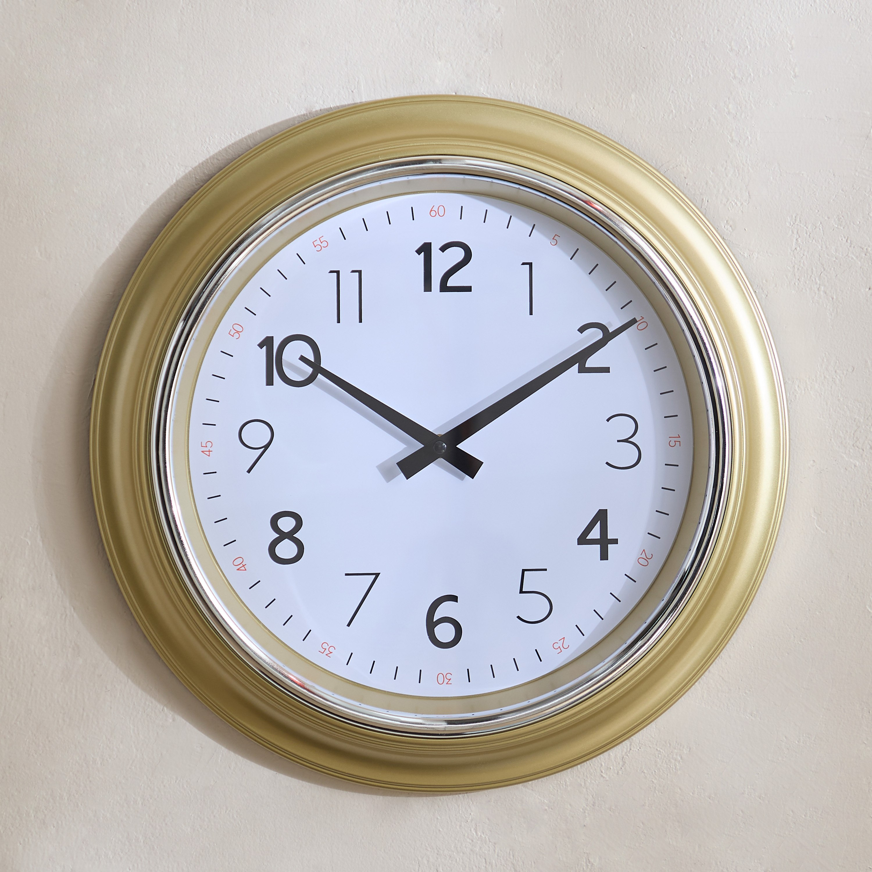 ساعة حائط جلوري من ساراتوجا - 40.6x40.6x4.8 سم-hbxhomeware-hbxdecorandfurnishings-image-2