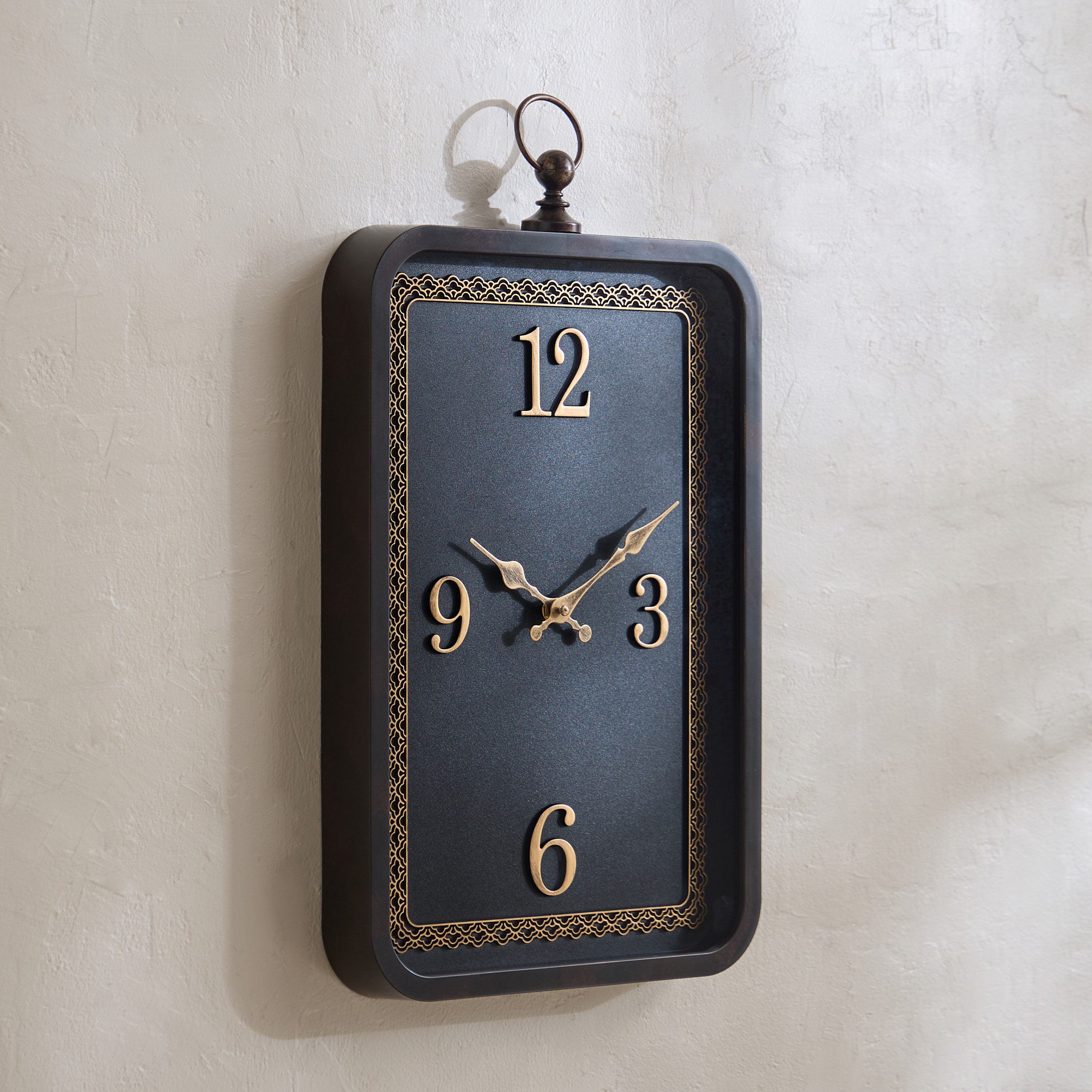 Saratoga Glory Rectangular Wall Clock - 56.2x31.7x4.8 cm-PROMO_HB_AE_B1G1_250925-image-1