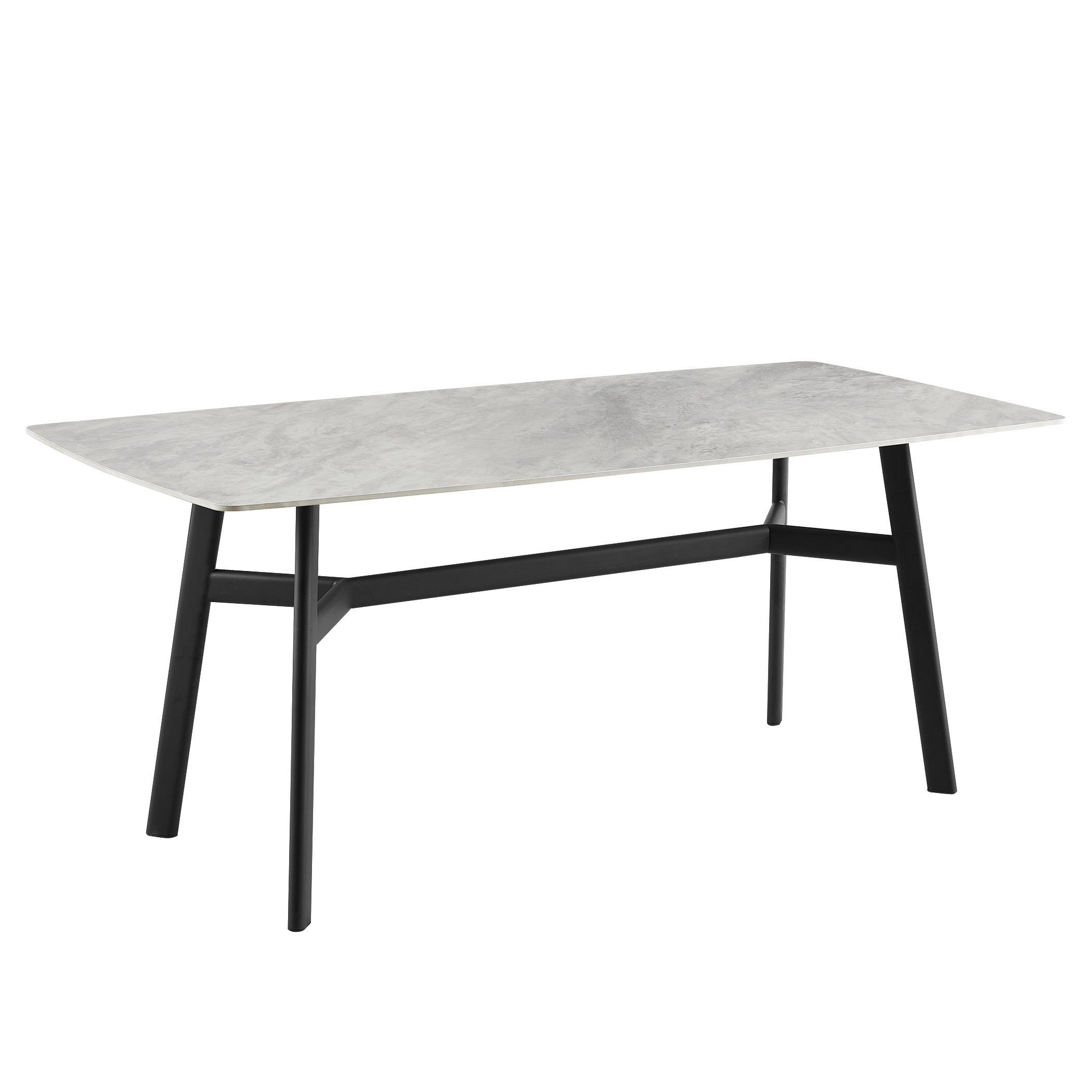 طاولة سفرة من الحجر المبلد لـ6 مقاعد من بيتون-hbxfurniture-diningtablesandsets-diningsets-sixseater-image-4
