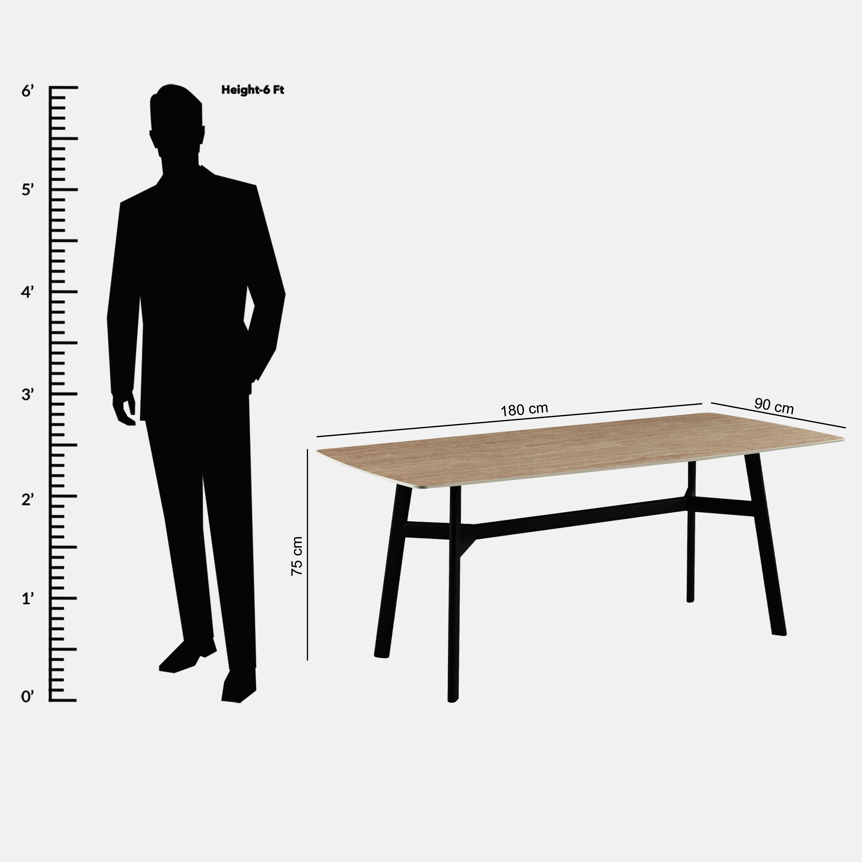 طقم طاولة سفرة من الحجر الملبد بـ6 مقاعد من ستيلا-hbxfurniture-diningtablesandsets-diningsets-sixseater-image-23