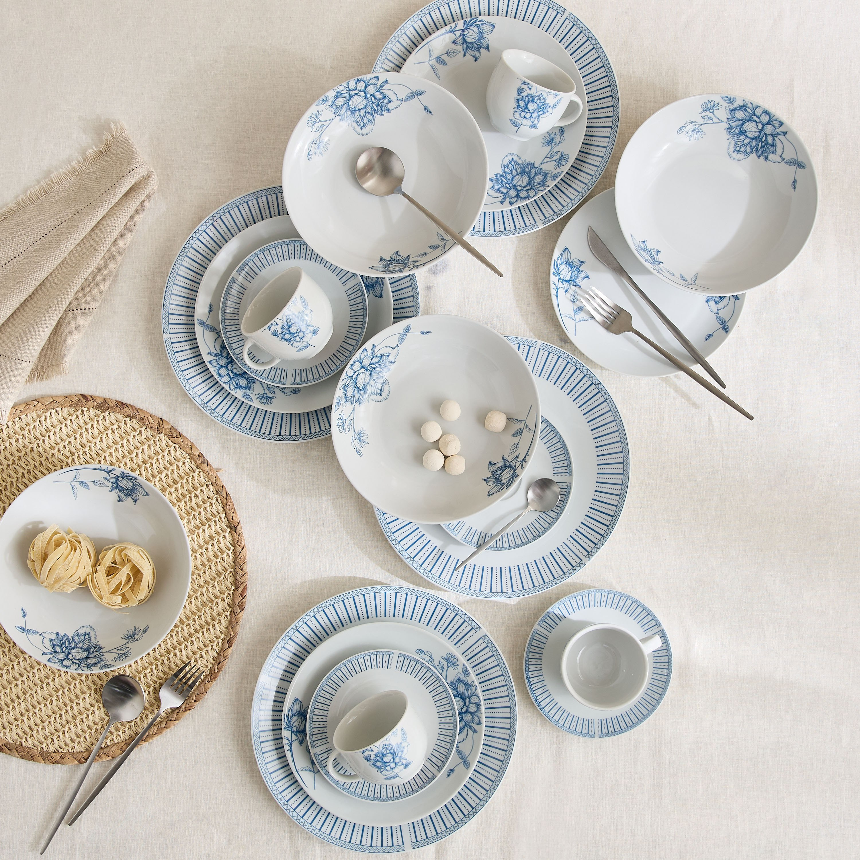 Atlanta 20-Piece Porcelain Floral Dinner Set - Serves 4-hbxhomeware-hbxkitchen-image-1