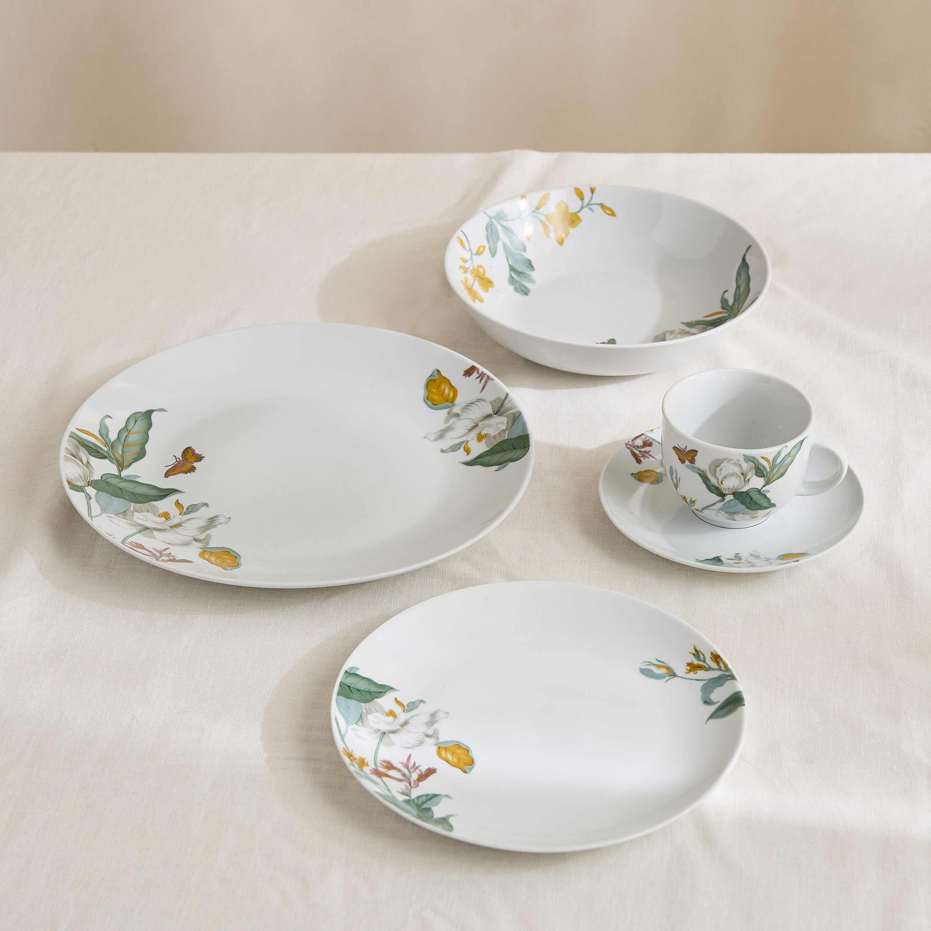Atlanta 20-Piece Porcelain Flower Dinner Set - Serves 4-hbxhomeware-hbxkitchen-image-2