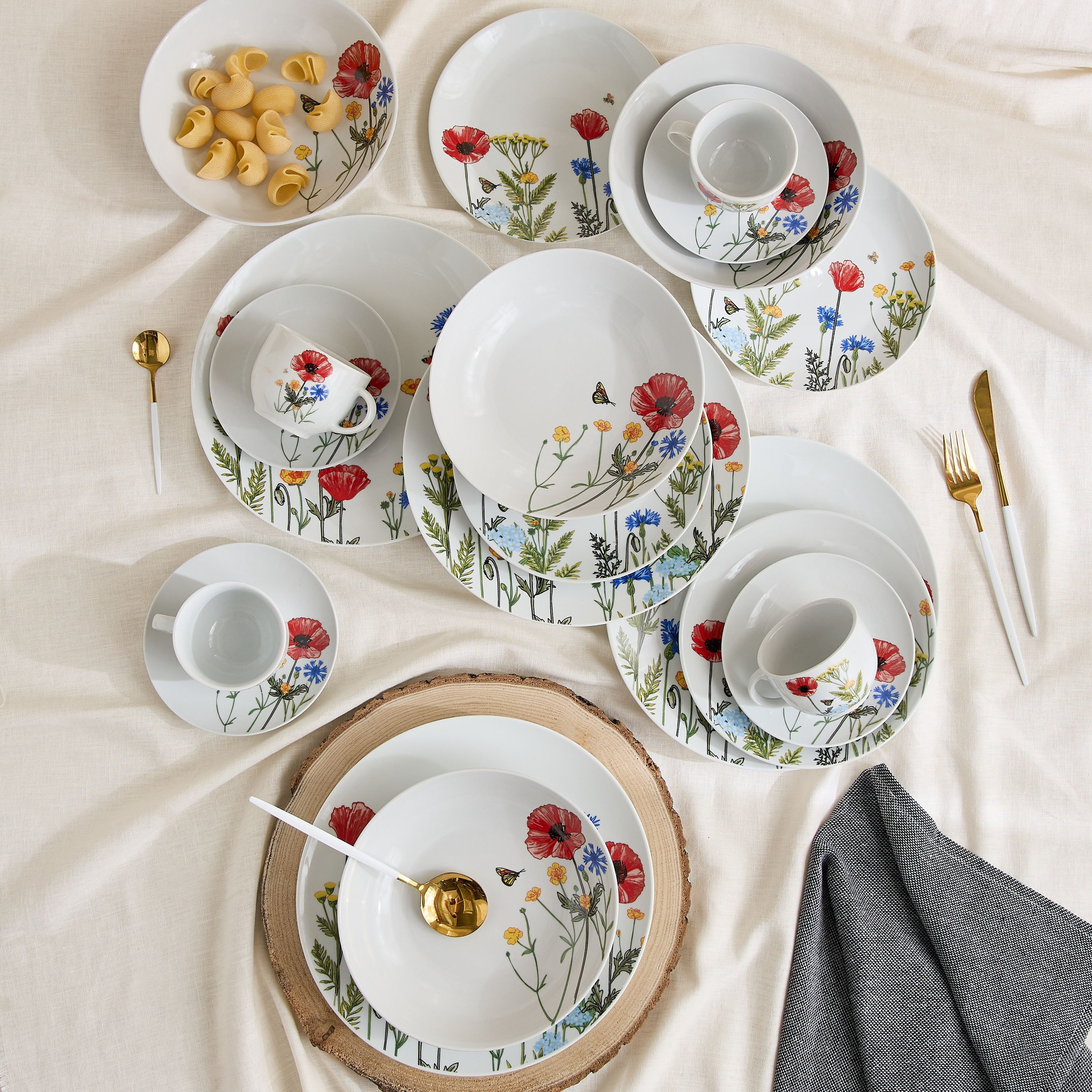 Atlanta 20-Piece Porcelain Gardenia Dinner Set - Serves 4-hbxhomeware-hbxkitchen-image-1