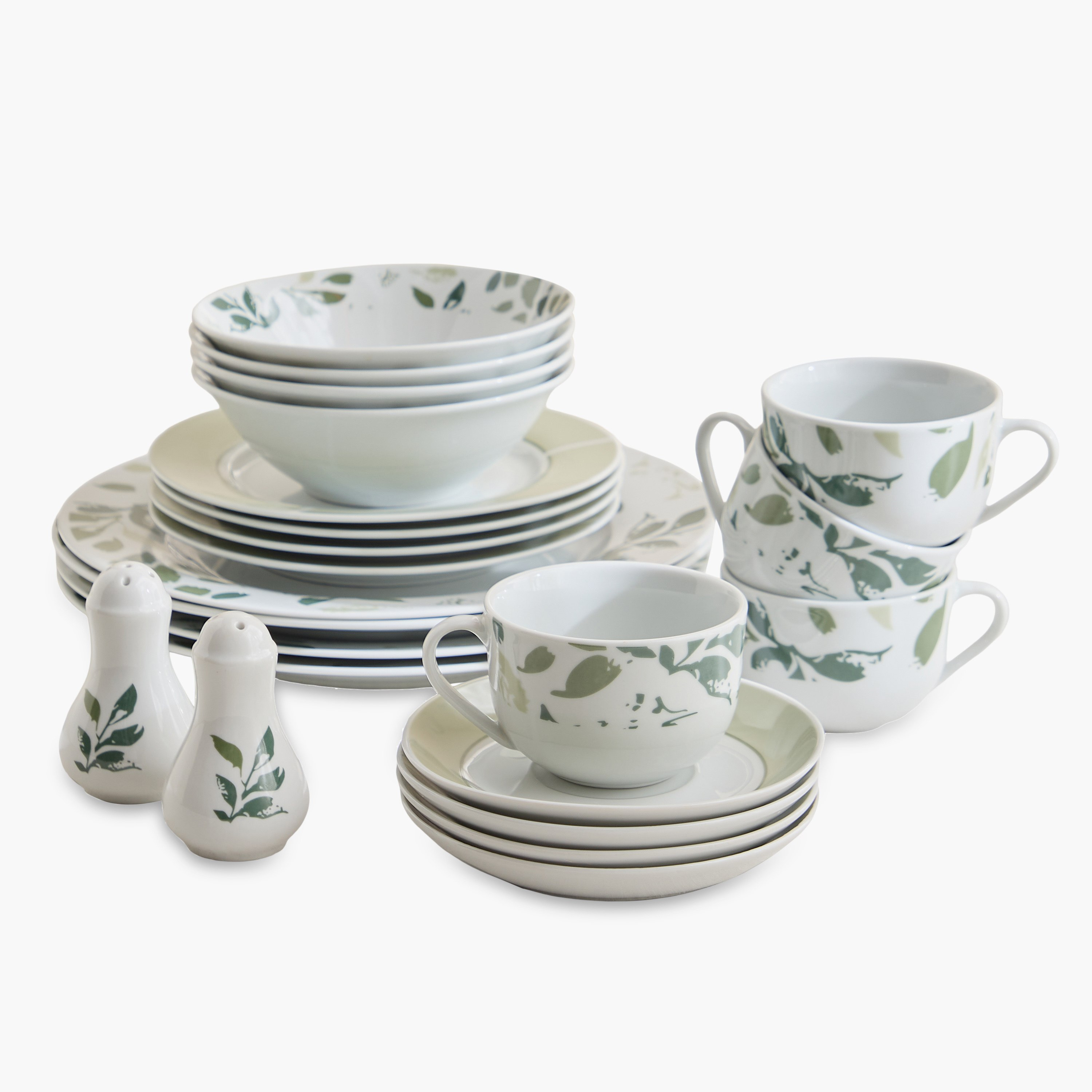 طقم عشاء ورق شجر 22 قطعة من مانهاتن - لـ4 أفراد-hbxdiningroom-tabletop-dinnersets-image-6
