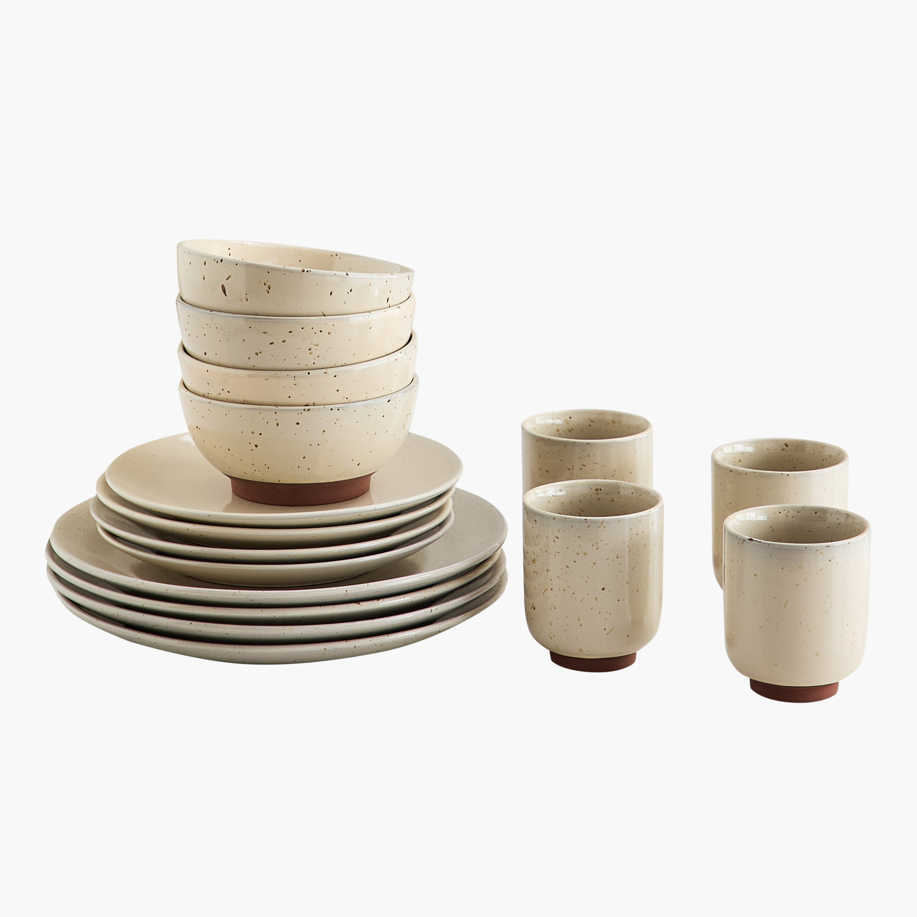 طقم عشاء عالي اللمعان 16 قطعة من إليجانزا - لـ 4 أفراد-hbxdiningroom-tabletop-dinnersets-image-5