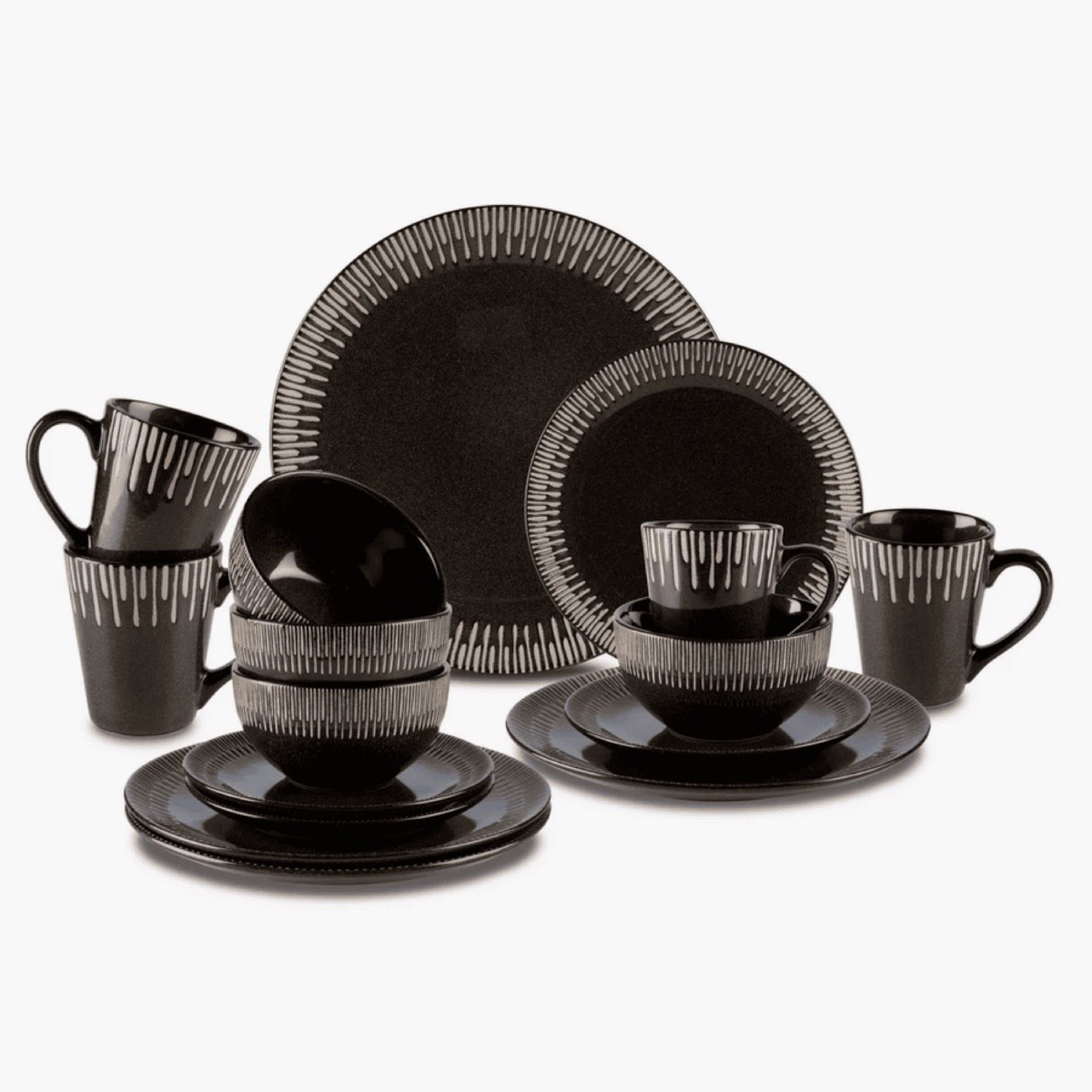Elegenza 16-Piece Debossed Dinner Set - Serves 4-hbxdiningroom-tabletop-dinnersets-image-2