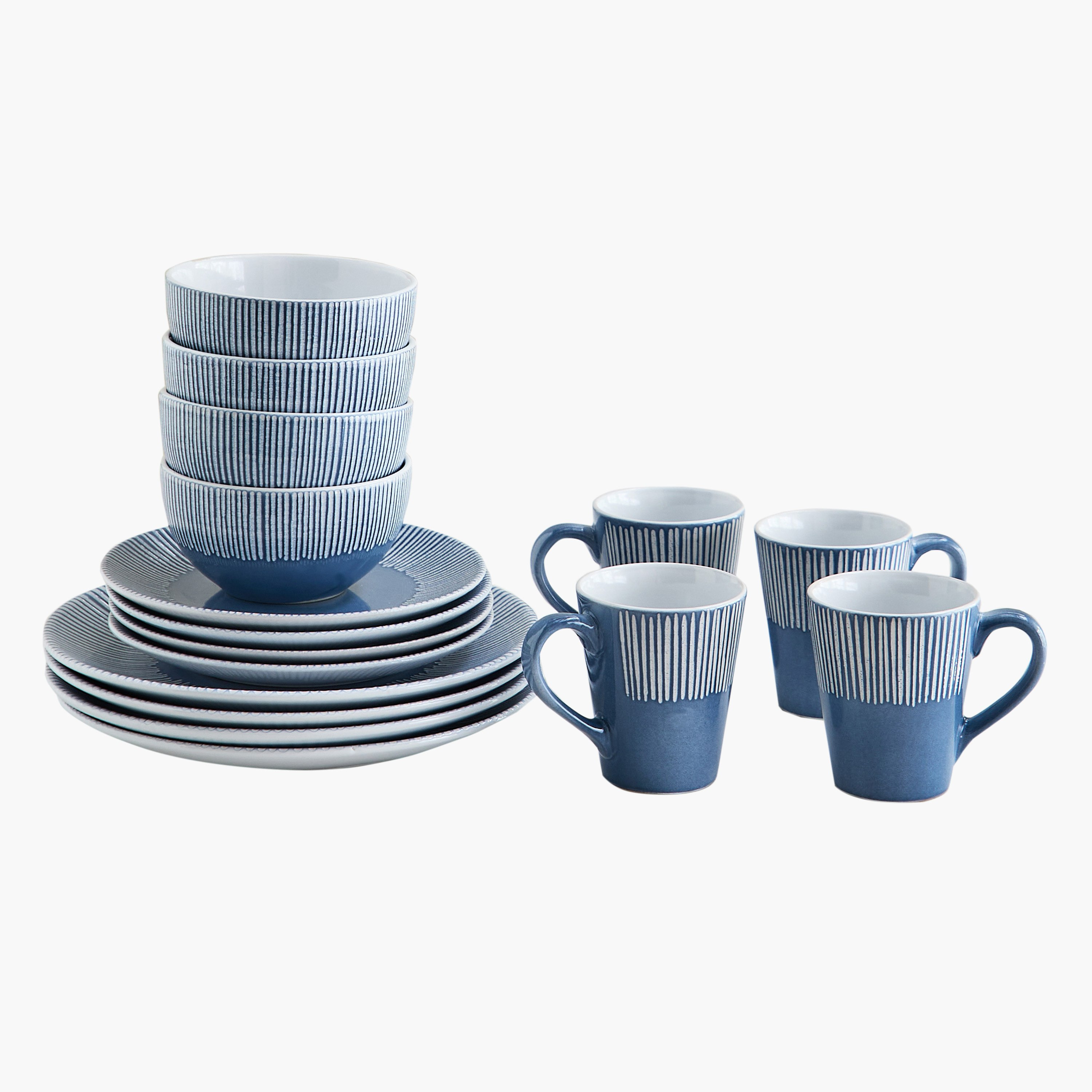 Eleganza 16-Piece Deboss Dinner Set - Serves 4-hbxdiningroom-tabletop-dinnersets-image-5