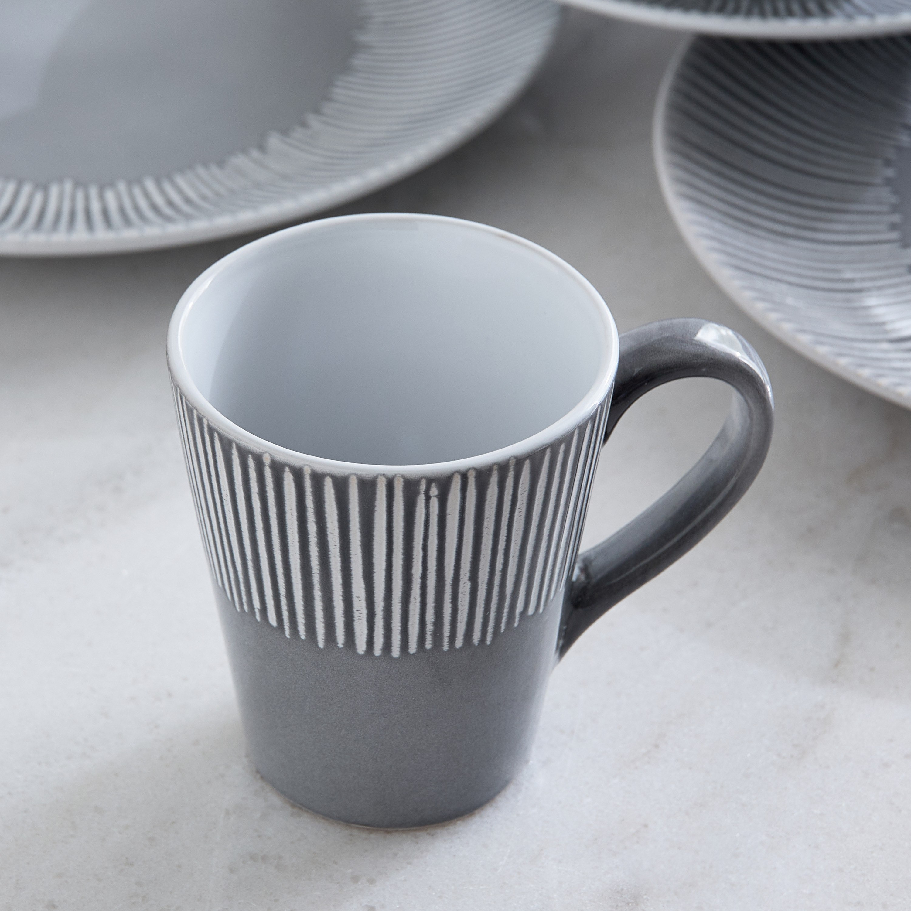 طقم عشاء محفور 16 قطعة من إليجينزا - لـ4 أفراد-hbxdiningroom-tabletop-dinnersets-image-4