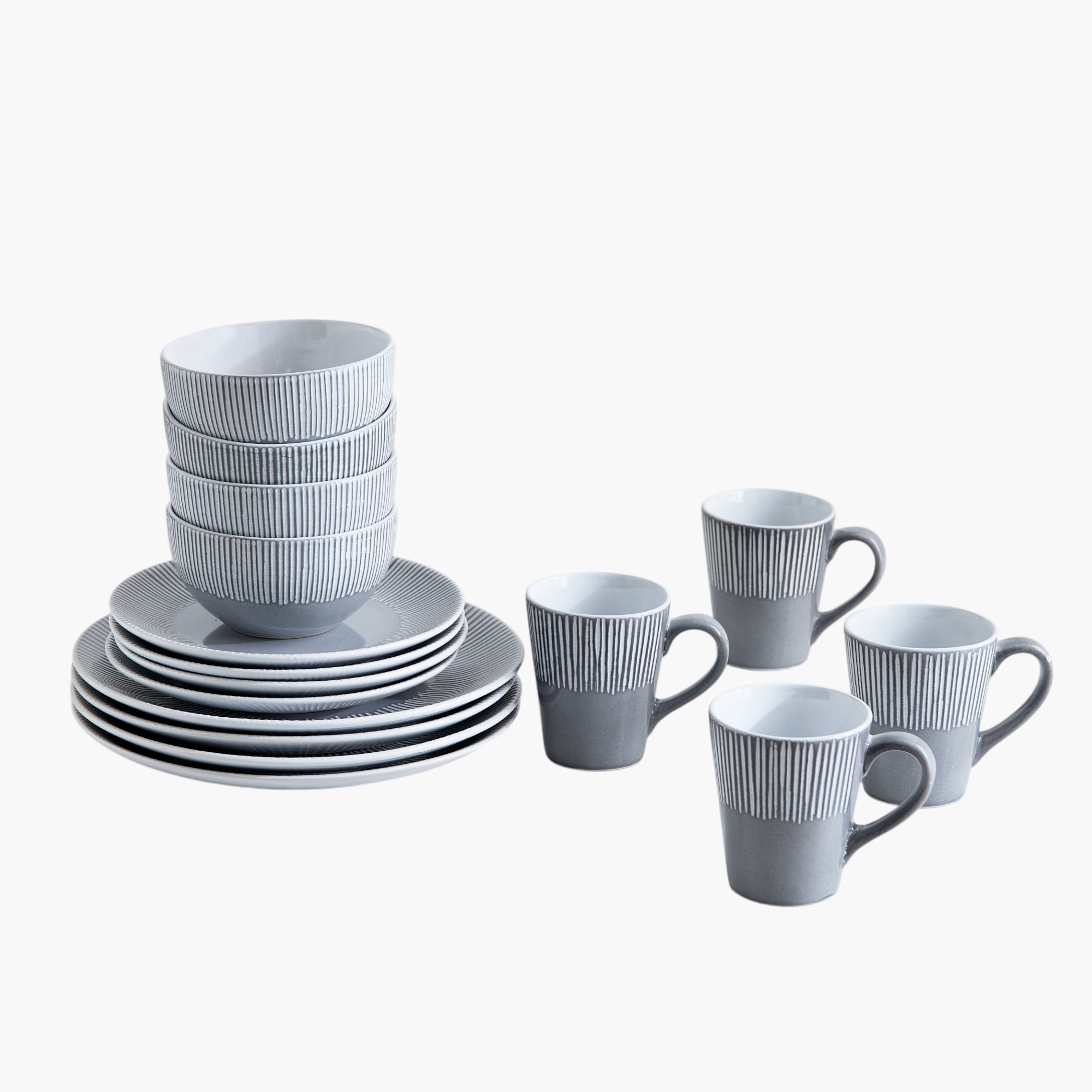 طقم عشاء محفور 16 قطعة من إليجينزا - لـ4 أفراد-hbxdiningroom-tabletop-dinnersets-image-6