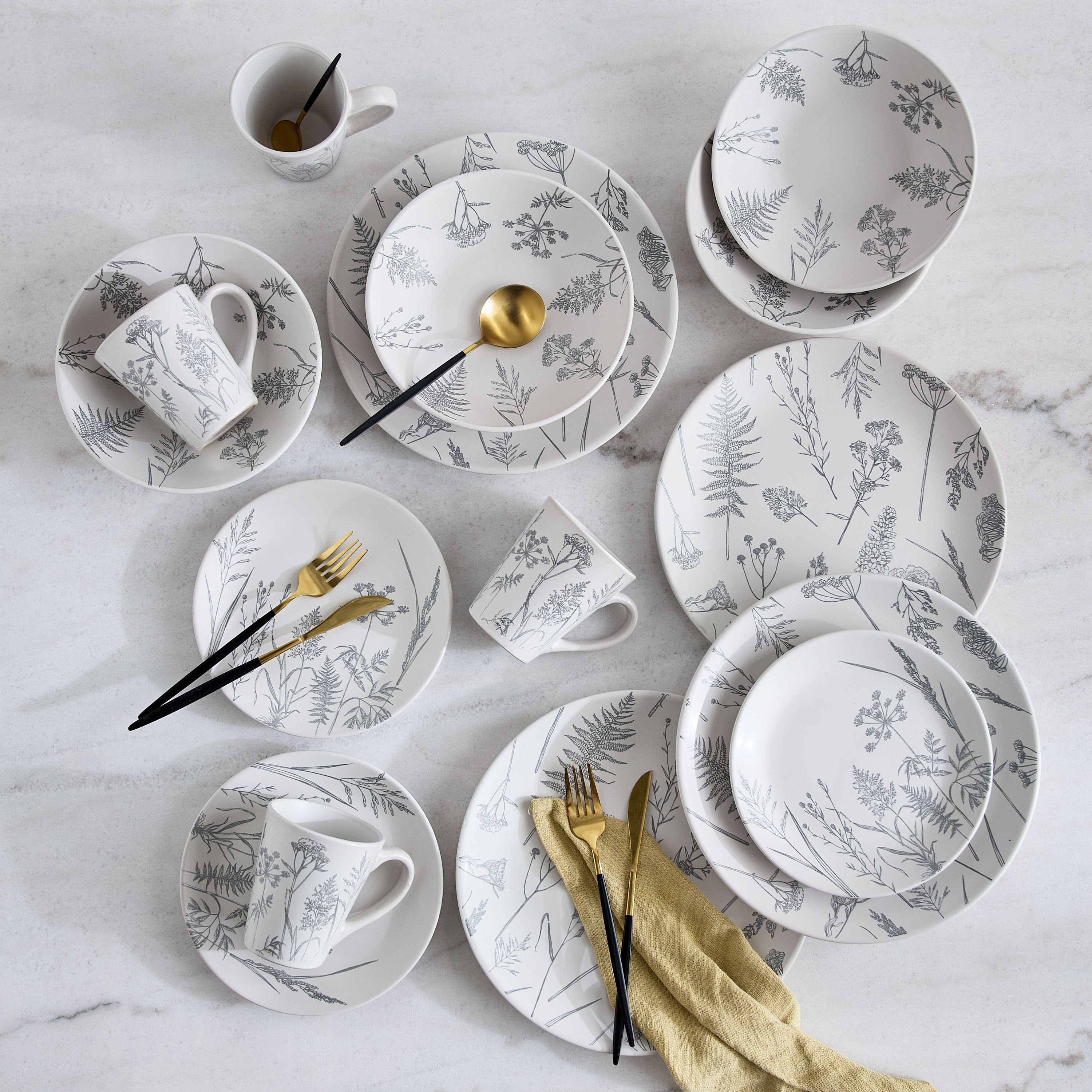 طقم عشاء 16 قطعة بطبعات من إليجانزا - لـ 4 أفراد-hbxdiningroom-tabletop-dinnersets-image-1