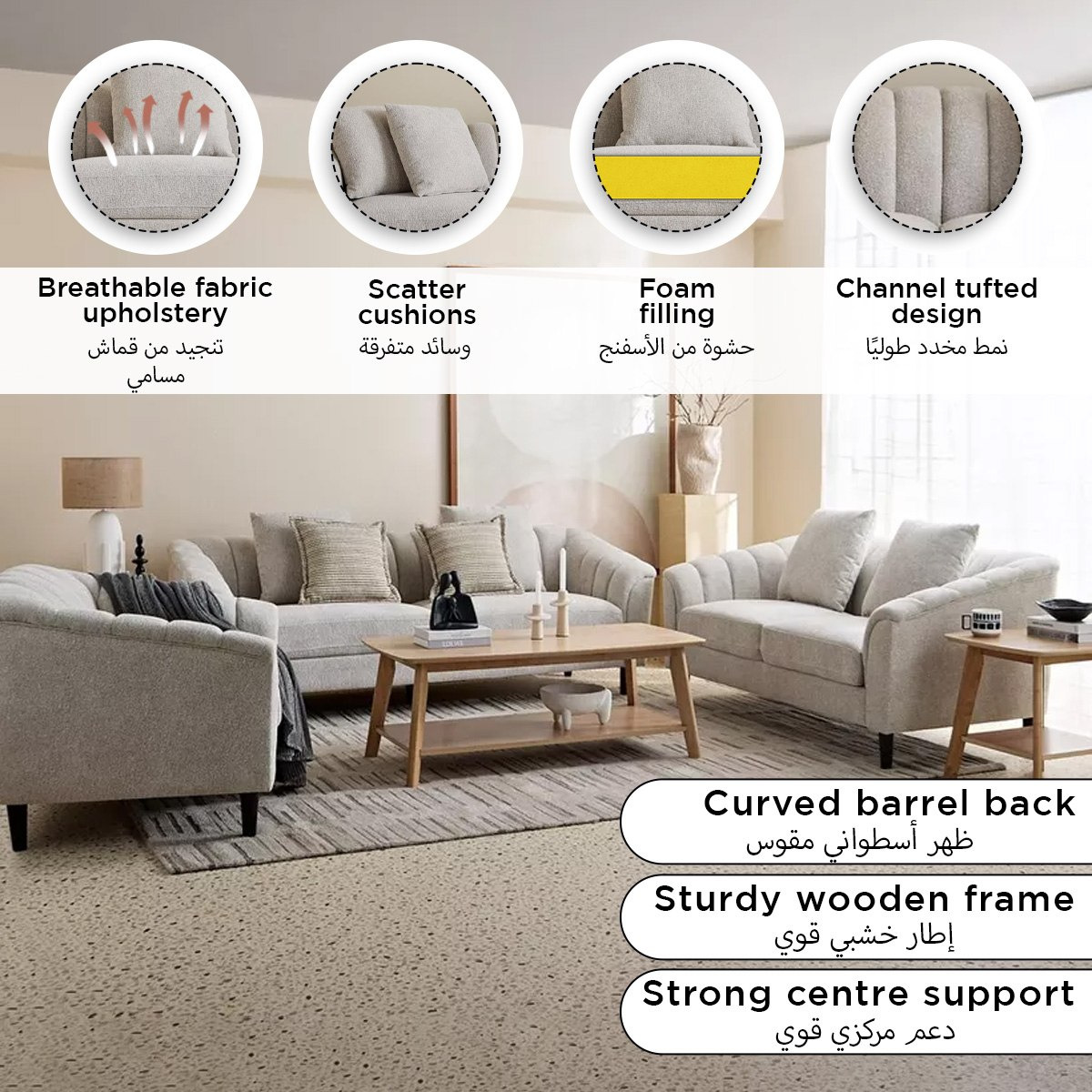 Zeta 3-Seater Fabric Sofa with 2 Cushions-hbxlivingroom-sofasandarmchairs-sofas-image-13