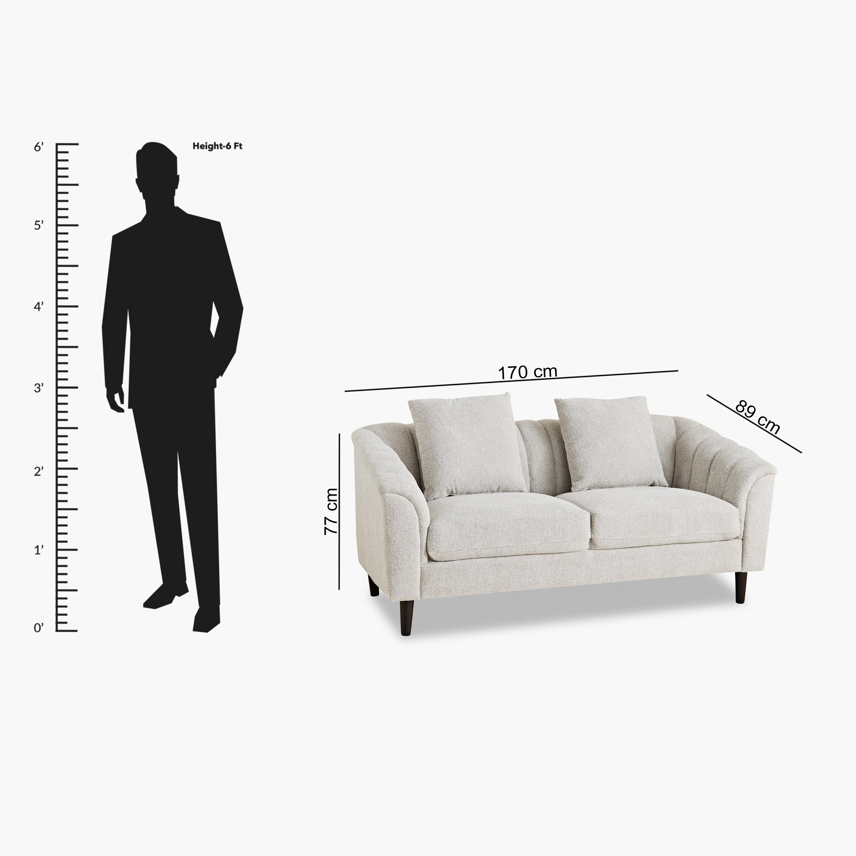 Zeta 2-Seater Fabric Sofa with 2 Cushions-hbxlivingroom-sofasandarmchairs-sofas-image-11