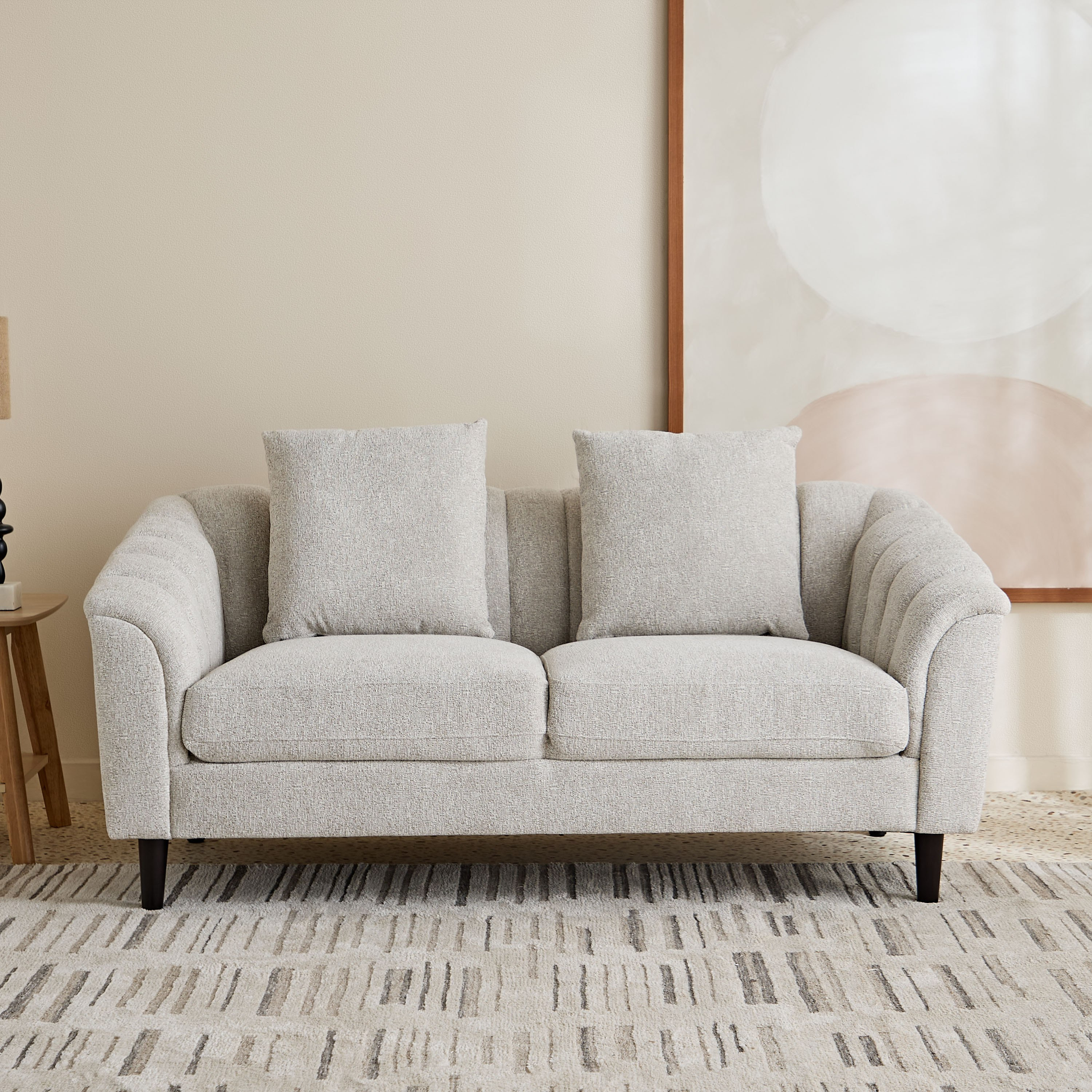 Zeta 2-Seater Fabric Sofa with 2 Cushions-hbxlivingroom-sofasandarmchairs-sofas-image-2