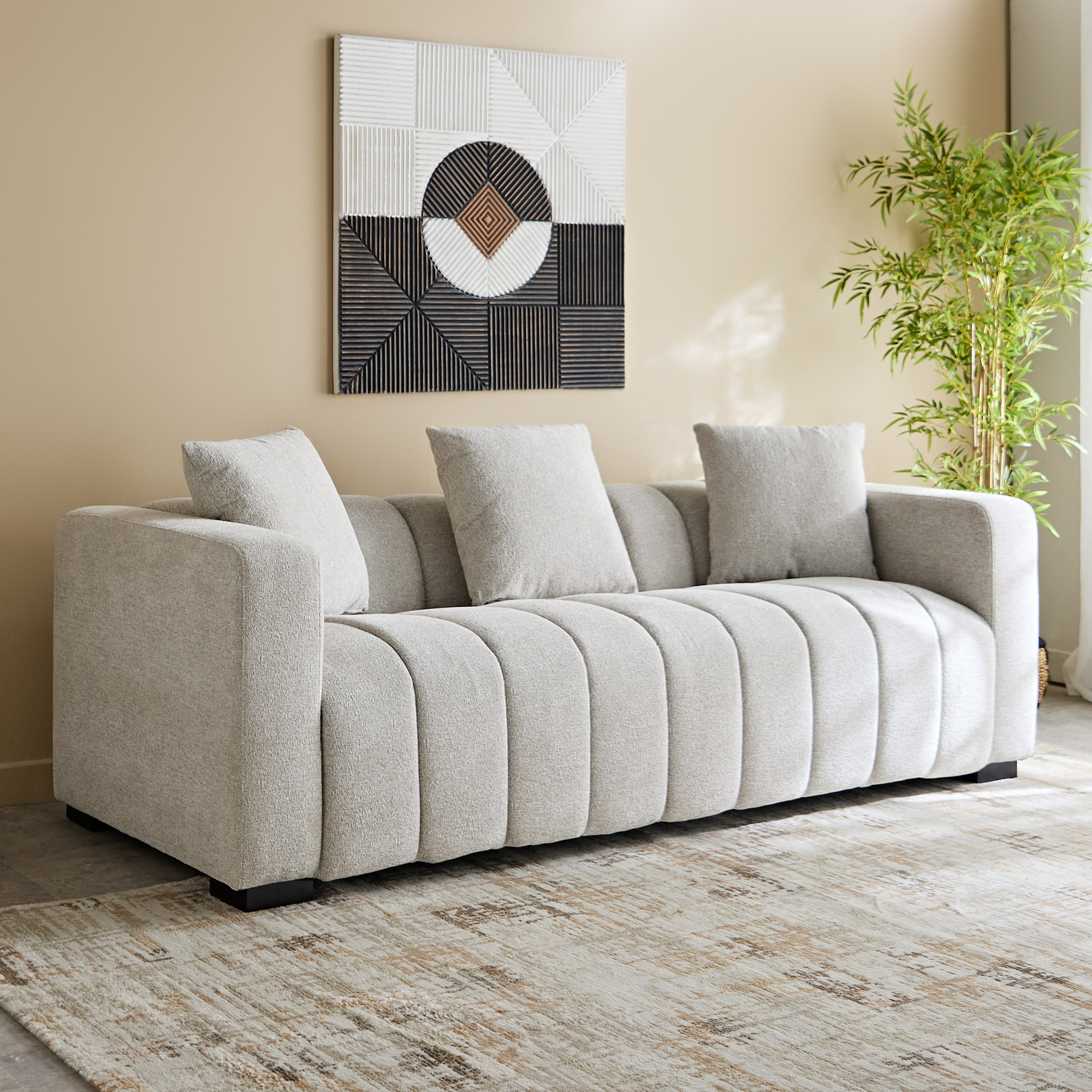 Meadow 3 Seater Fabric Sofa w/ 3 Cushions-hbxlivingroom-sofasandarmchairs-sofas-image-1