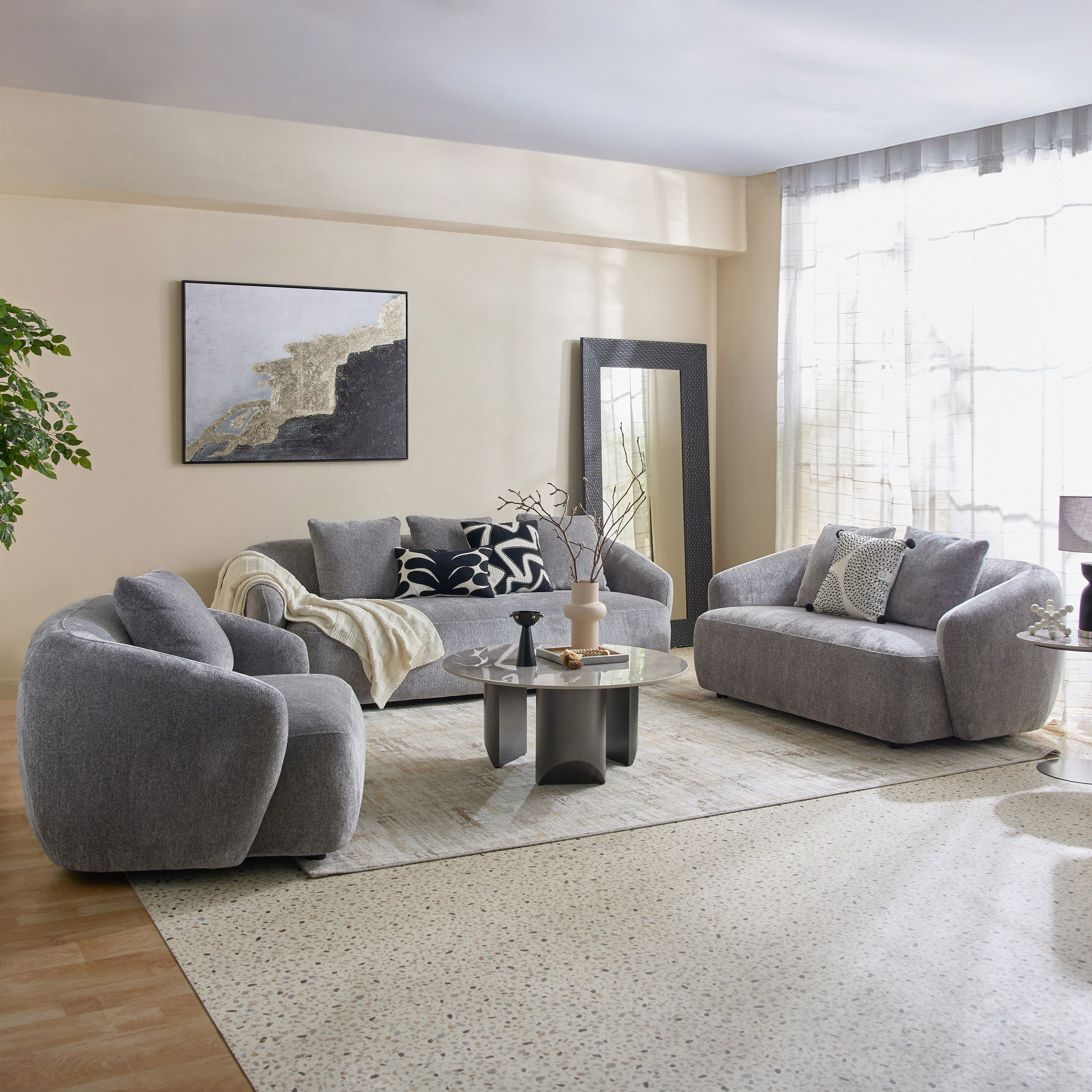 Eduin 2-Seater Fabric Sofa with 2 Cushions-hbxlivingroom-sofasandarmchairs-sofas-image-8