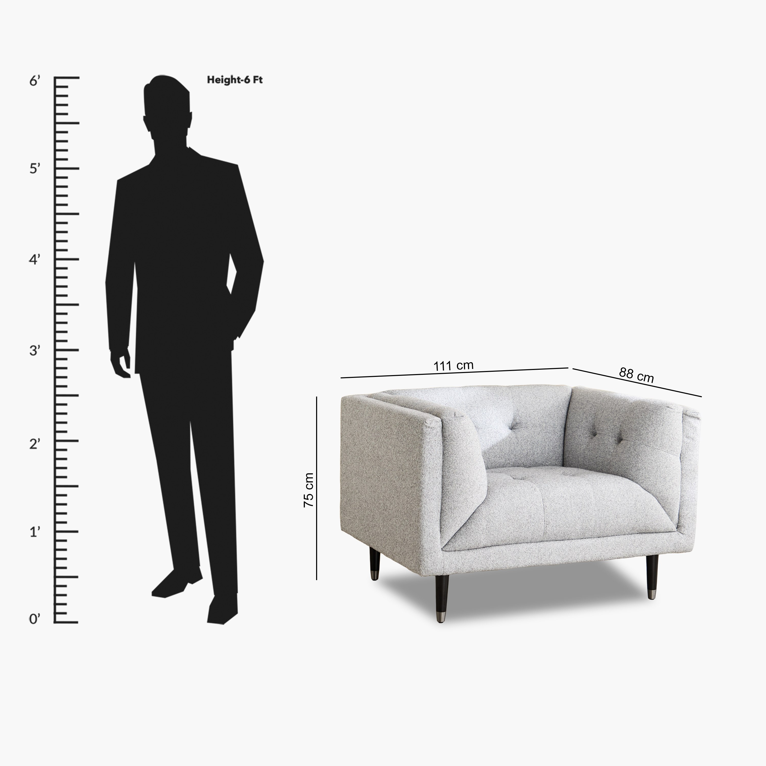 Eduin Fabric Armchair Sofa with Cushion-hbxlivingroom-sofasandarmchairs-sofas-image-10