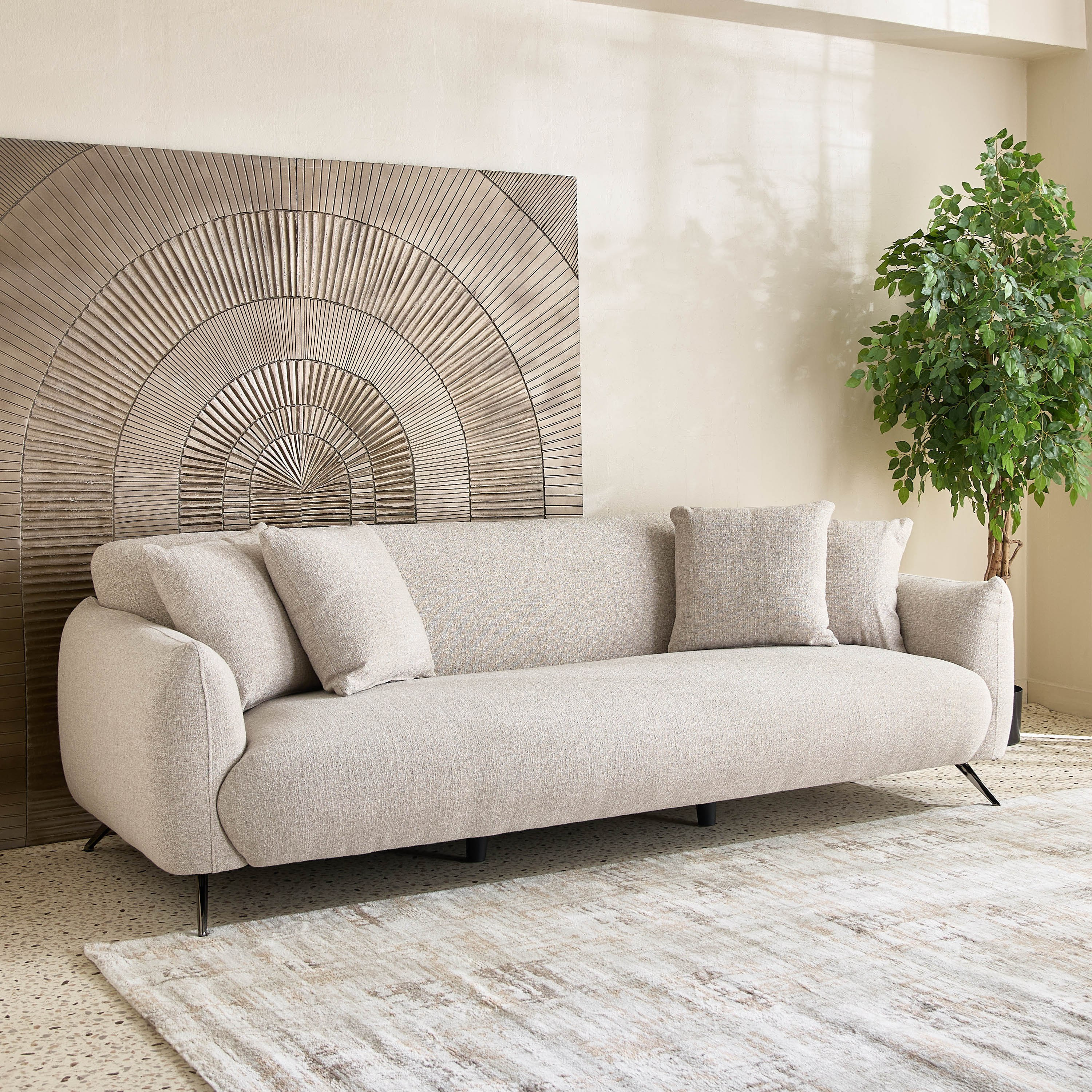 Levante 3-Seater XL Fabric Sofa with 2 Cushions-hbxlivingroom-sofasandarmchairs-sofas-image-1
