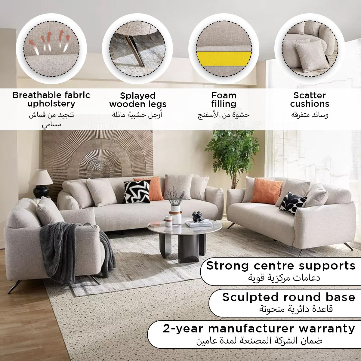Levante 3-Seater XL Fabric Sofa with 2 Cushions-hbxlivingroom-sofasandarmchairs-sofas-image-12