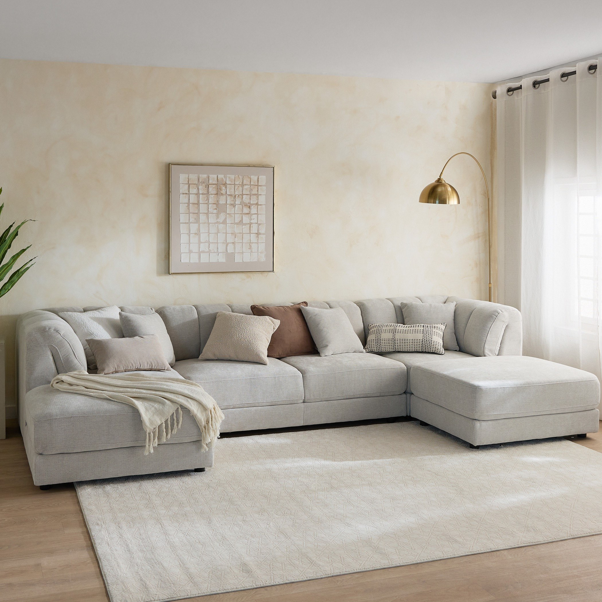 Skive Fabric Corner with 2 Cushions-hbxlivingroom-sofasandarmchairs-modularsofas-image-11