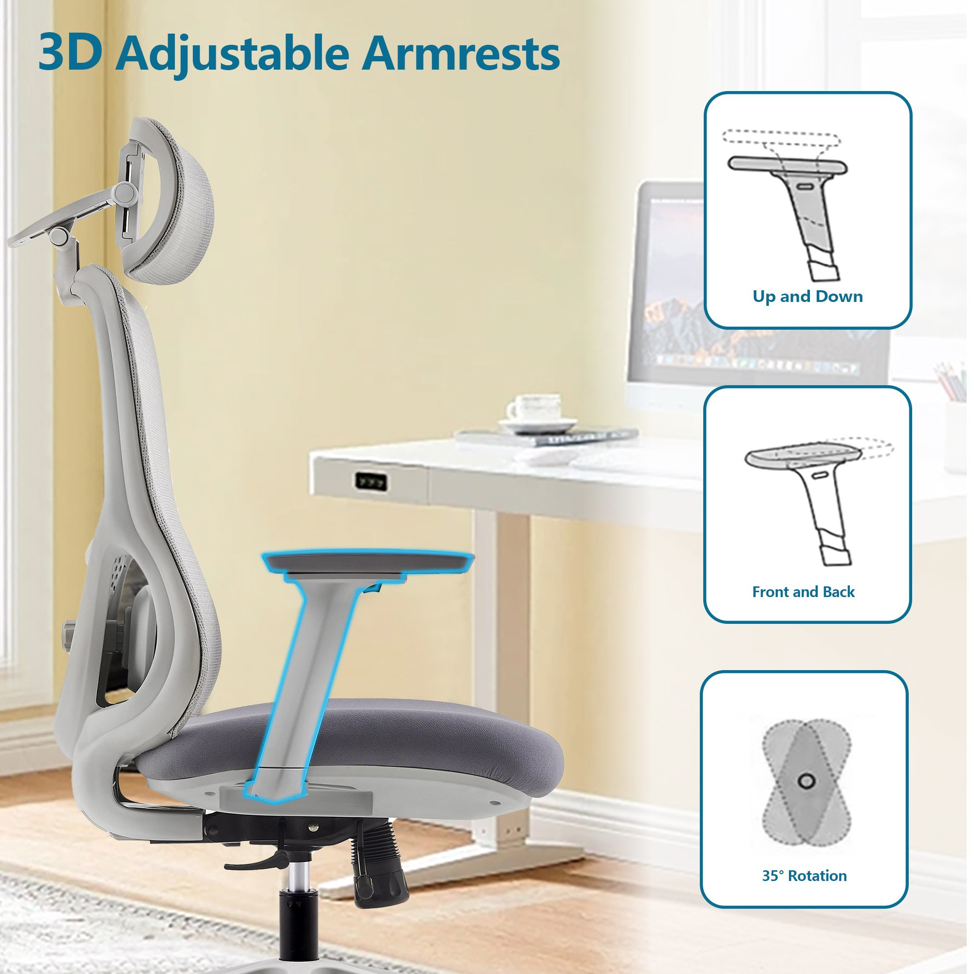 Tesser High Back Office Chair with Sliding Seat and 3D Armrest-hbxfurniture-office-chairs-image-14