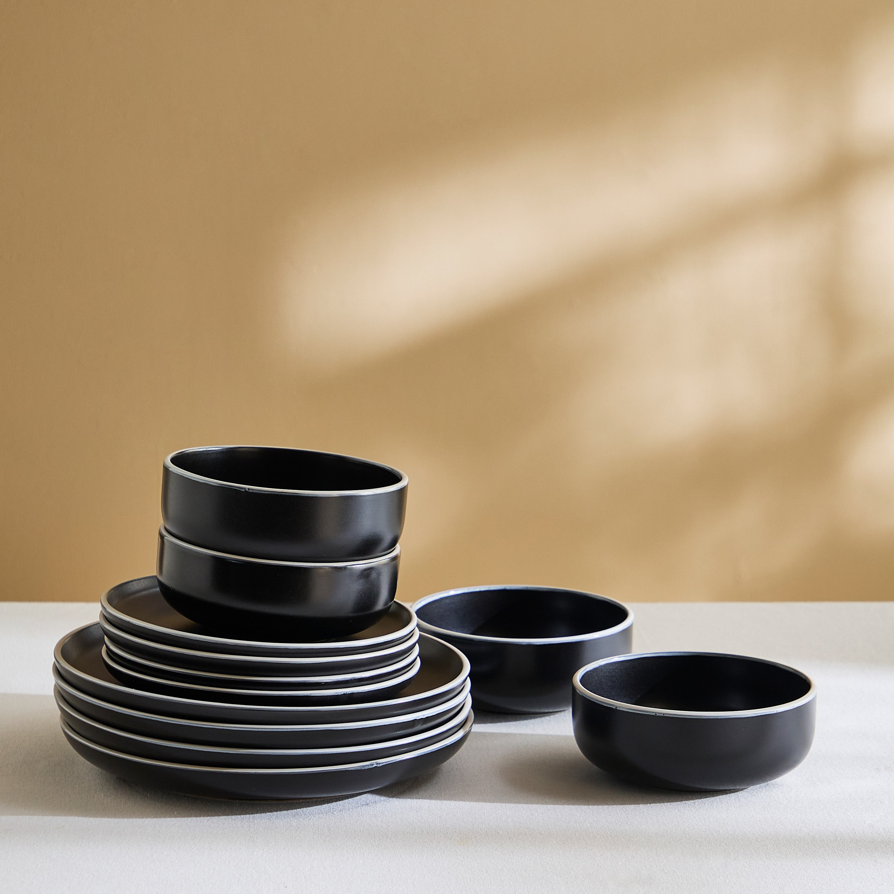 طقم أدوات سفرة 12 قطعة سيج من إيليغانزا - يخدم 4-hbxdiningroom-tabletop-dinnersets-image-4