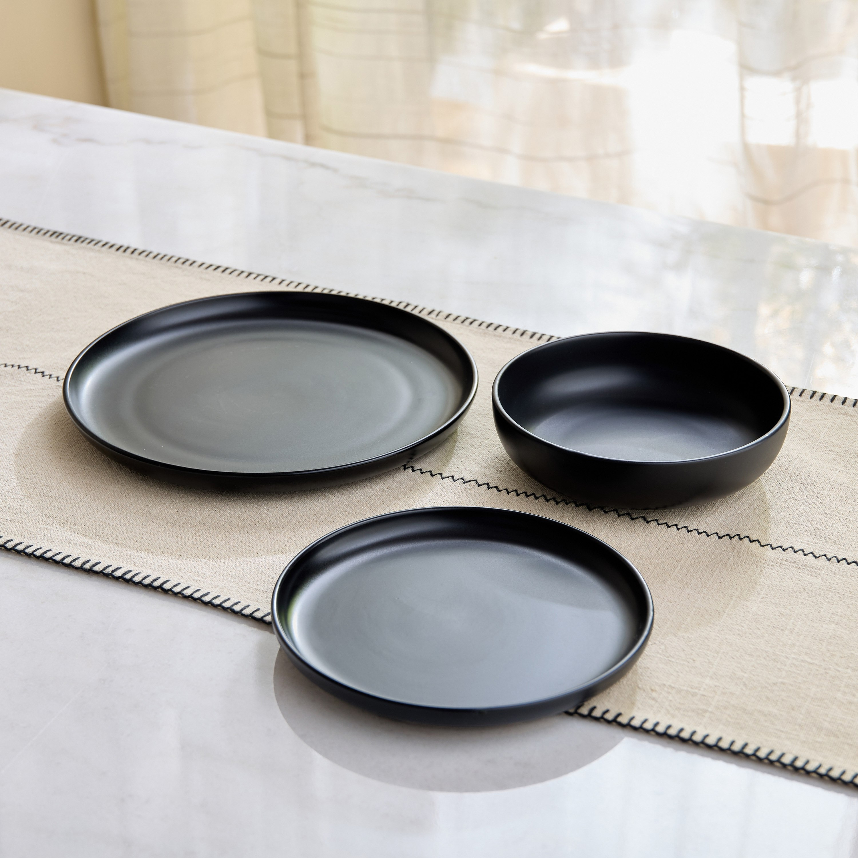 طقم أدوات سفرة 18 قطعة فينتج من إيليغانزا - يخدم 6-hbxdiningroom-tabletop-dinnersets-image-2