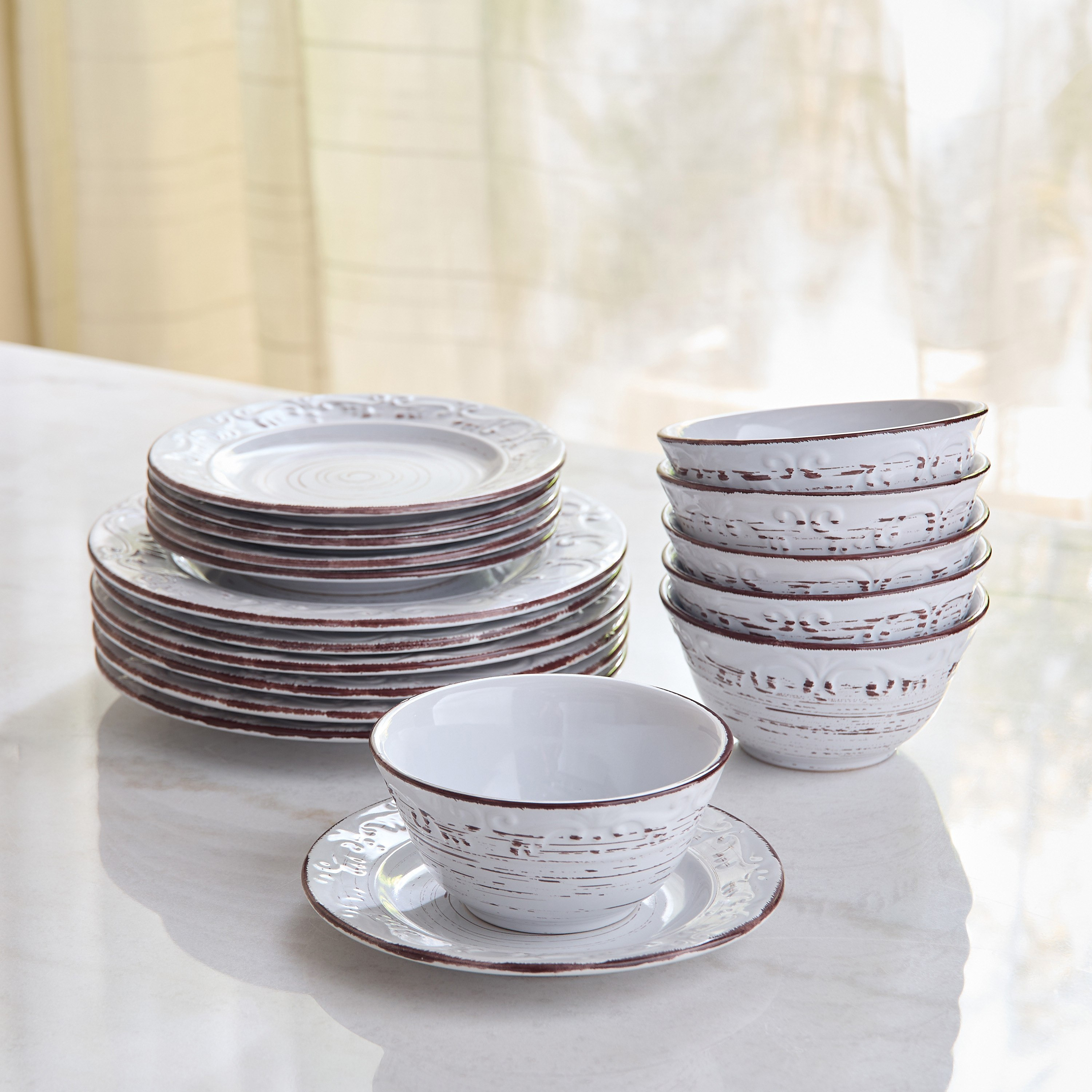 طقم أدوات سفرة 18 قطعة نويت من إيليغانزا - يخدم 6-hbxdiningroom-tabletop-dinnersets-image-4