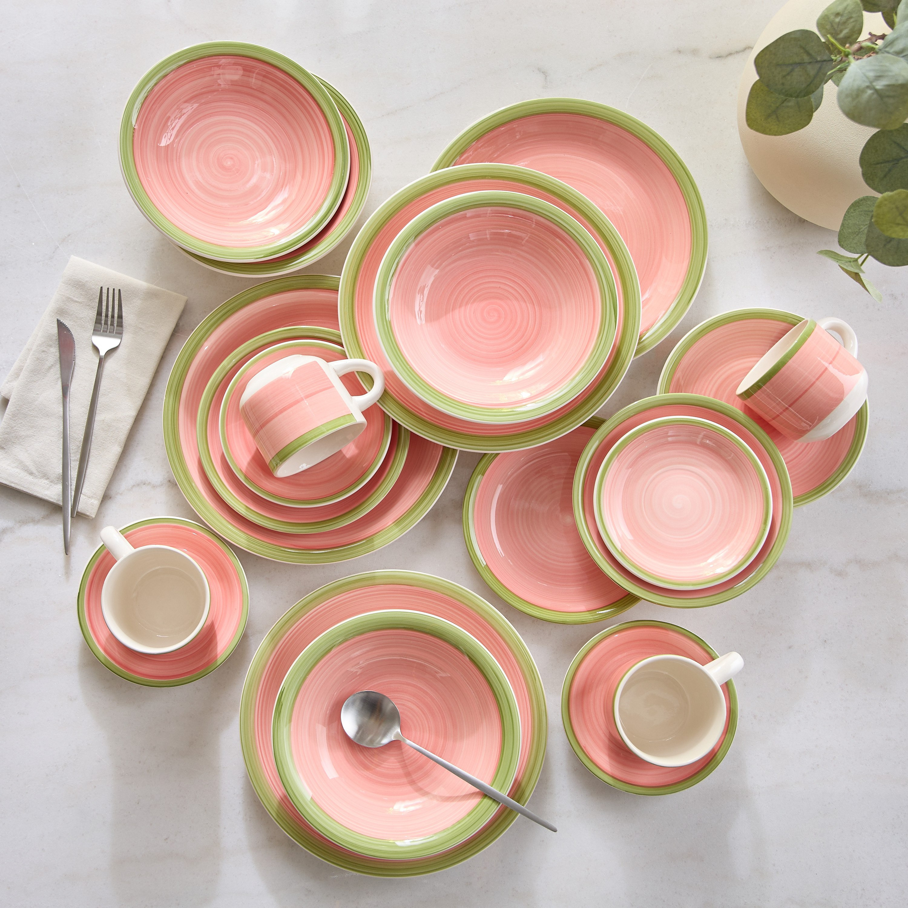 طقم عشاء 20 قطعة إيرثسونج من إليجانزا - يكفي 4 أشخاص-hbxdiningroom-tabletop-dinnersets-image-1