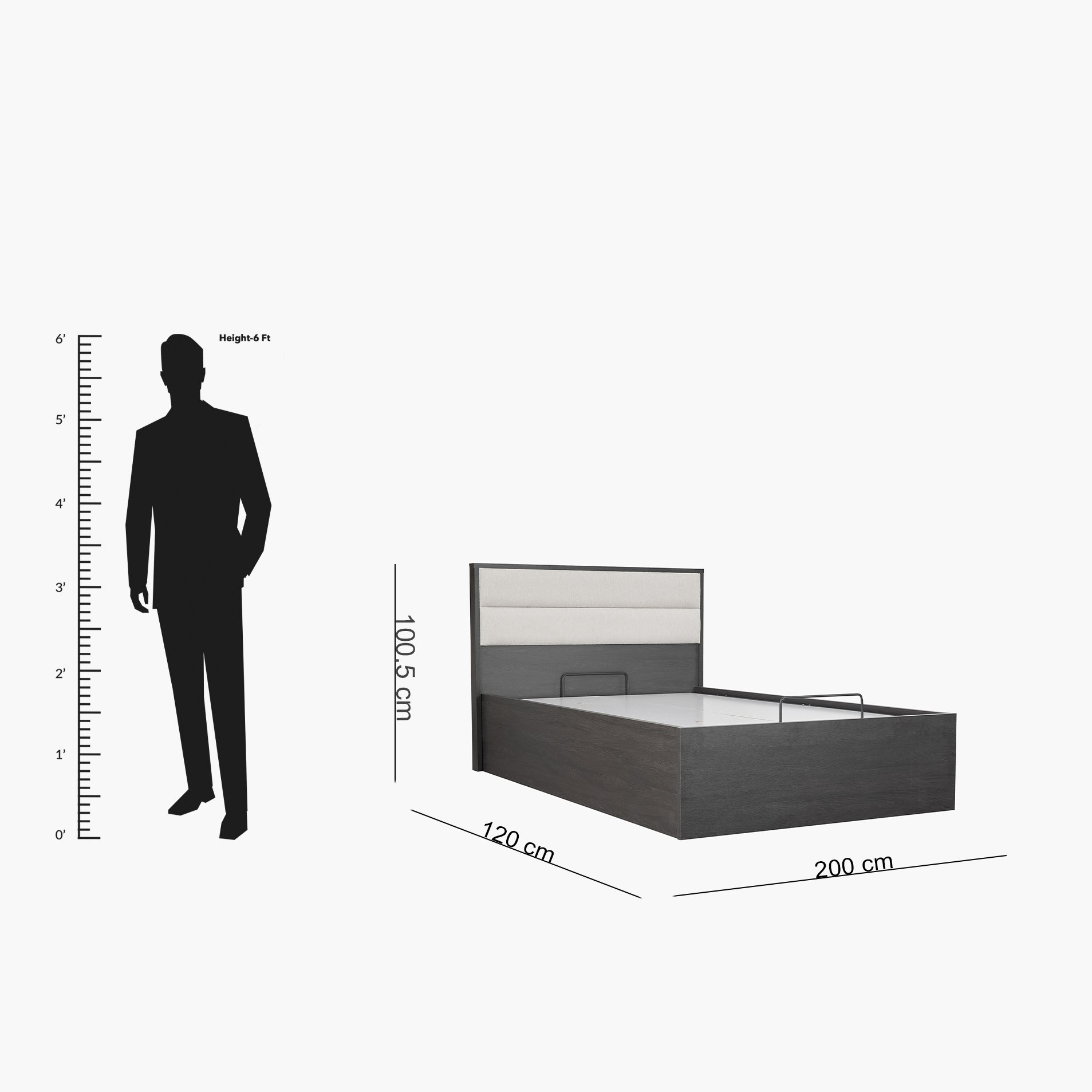 Scott Hydraulic Twin Storage Bed - 120x200 cm-hbxbedroom-bedsandbedsets-beds-twin-image-12