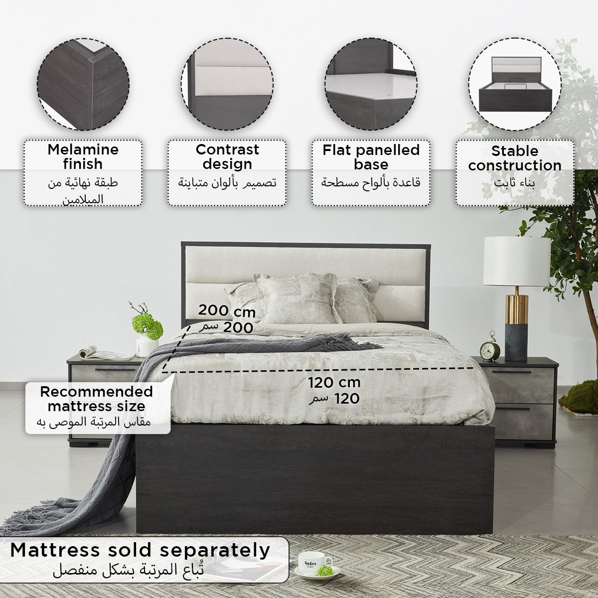 Scott Hydraulic Twin Storage Bed - 120x200 cm-hbxbedroom-bedsandbedsets-beds-twin-image-6