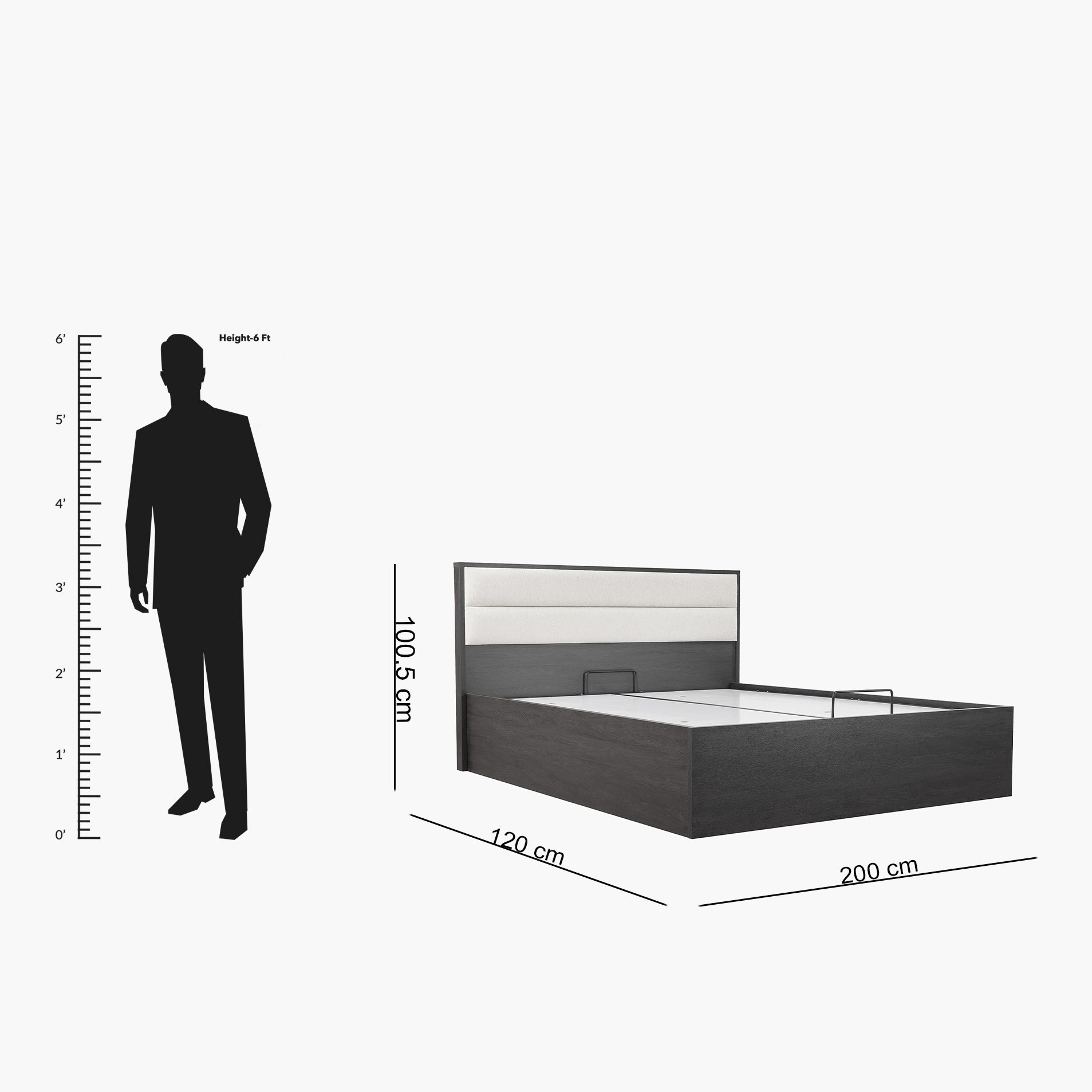 Scott Hydraulic Storage Queen Bed - 160x200 cm-hbxbedroom-bedsandbedsets-beds-queen-image-11
