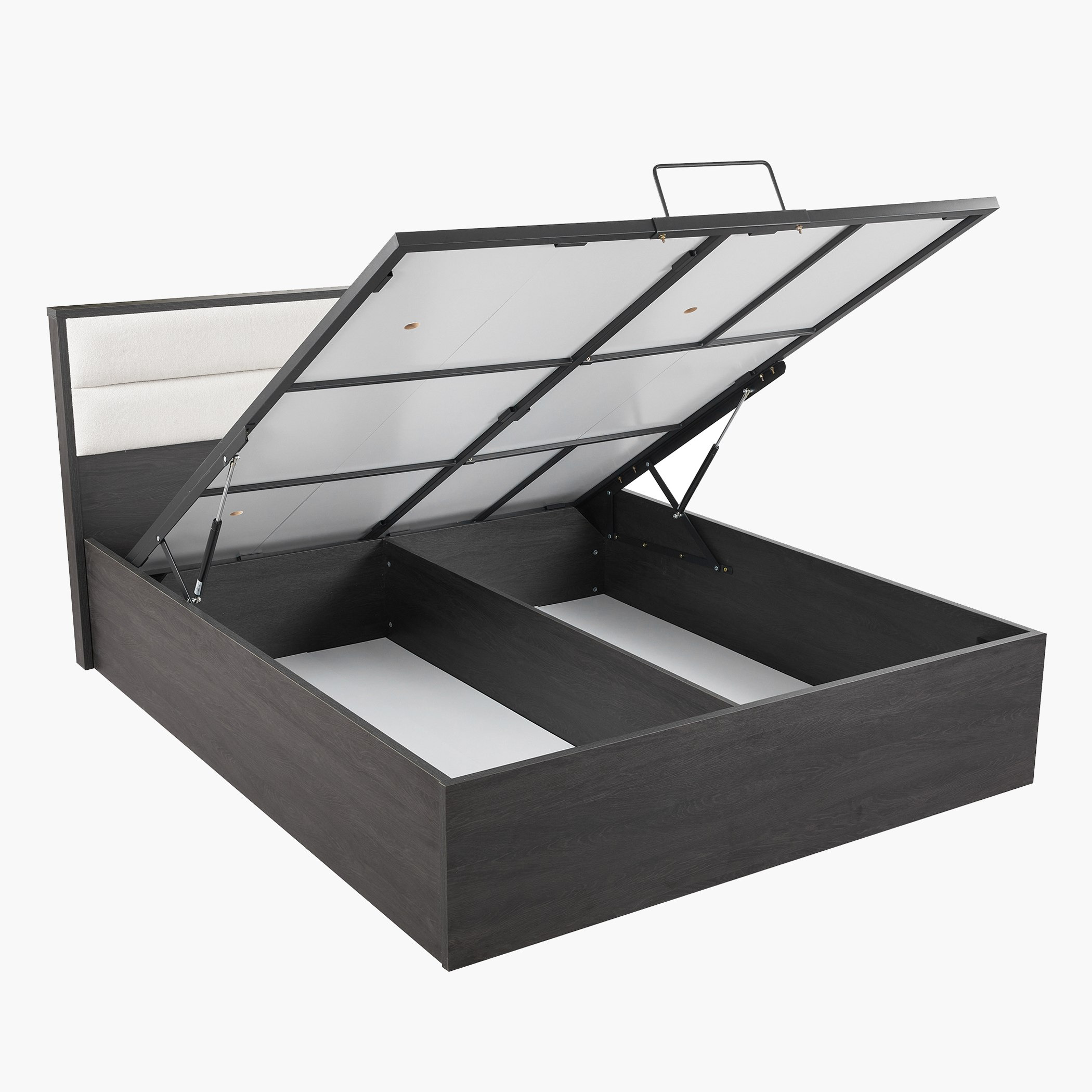 Scott Hydraulic Storage Queen Bed - 160x200 cm-hbxbedroom-bedsandbedsets-beds-queen-image-4