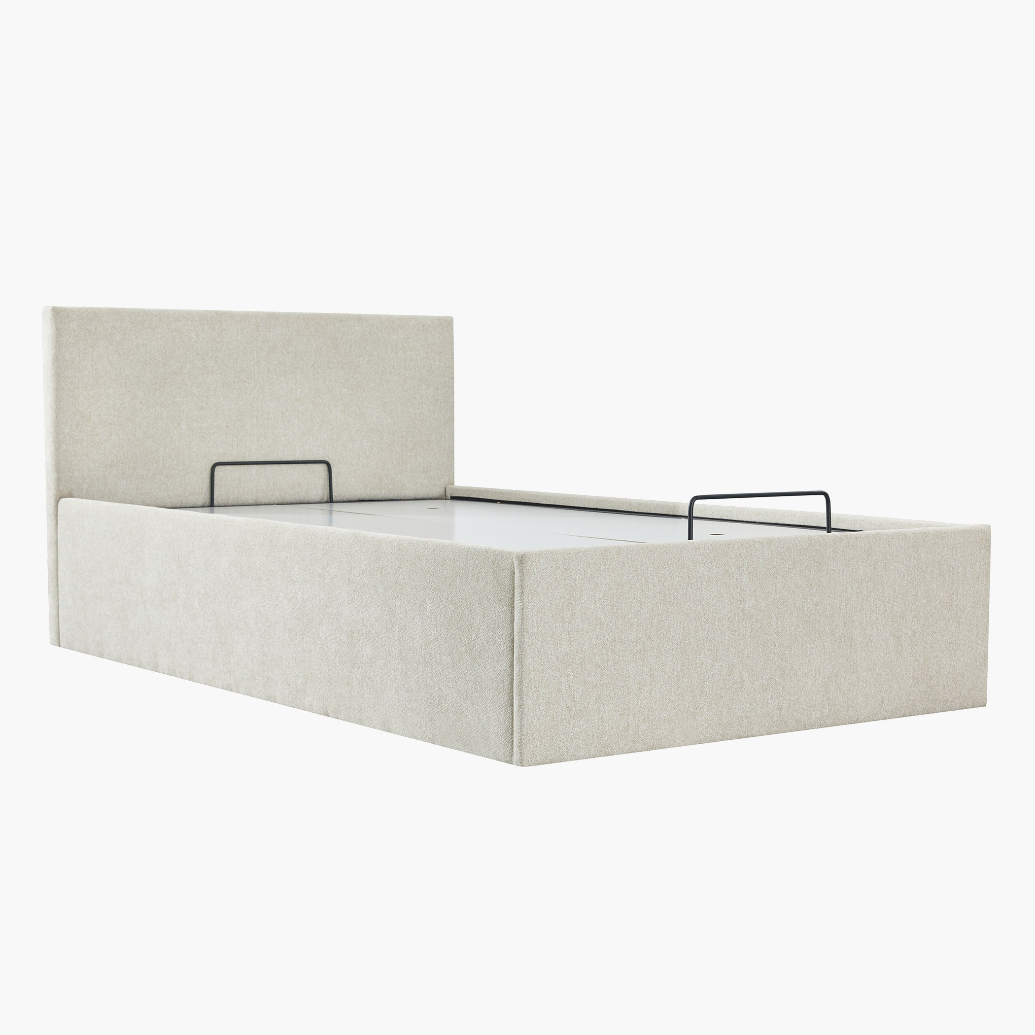 Frankfurt Upholstered Hydraulic Storage Bed - 120x200 cm-hbxbedroom-bedsandbedsets-upholsteredbeds-twin-image-3