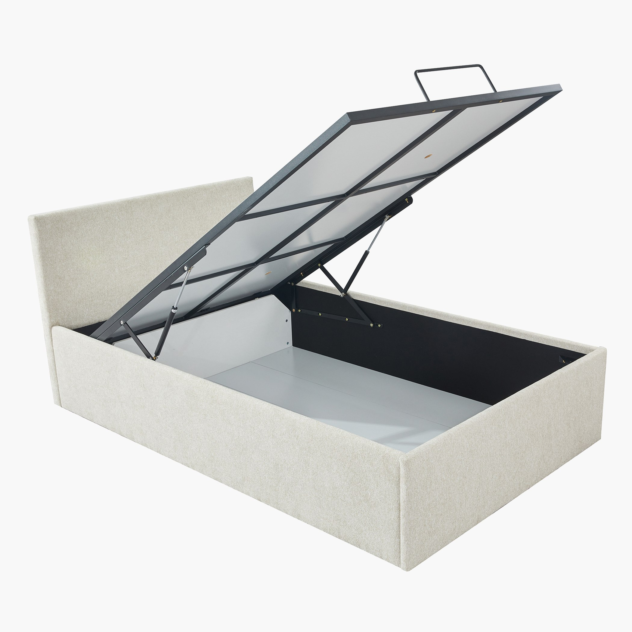 Frankfurt Upholstered Hydraulic Storage Bed - 120x200 cm-hbxbedroom-bedsandbedsets-upholsteredbeds-twin-image-6