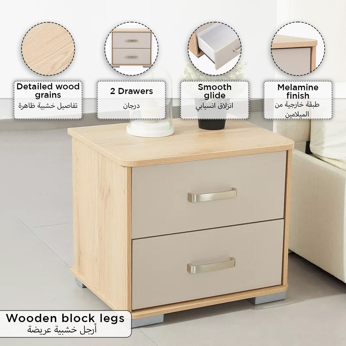 Movo Lazio Upholstered 5-Piece King Bedroom Set - 180x200 cm-hbxbedroom-bedsandbedsets-bedroomsets-king-image-25