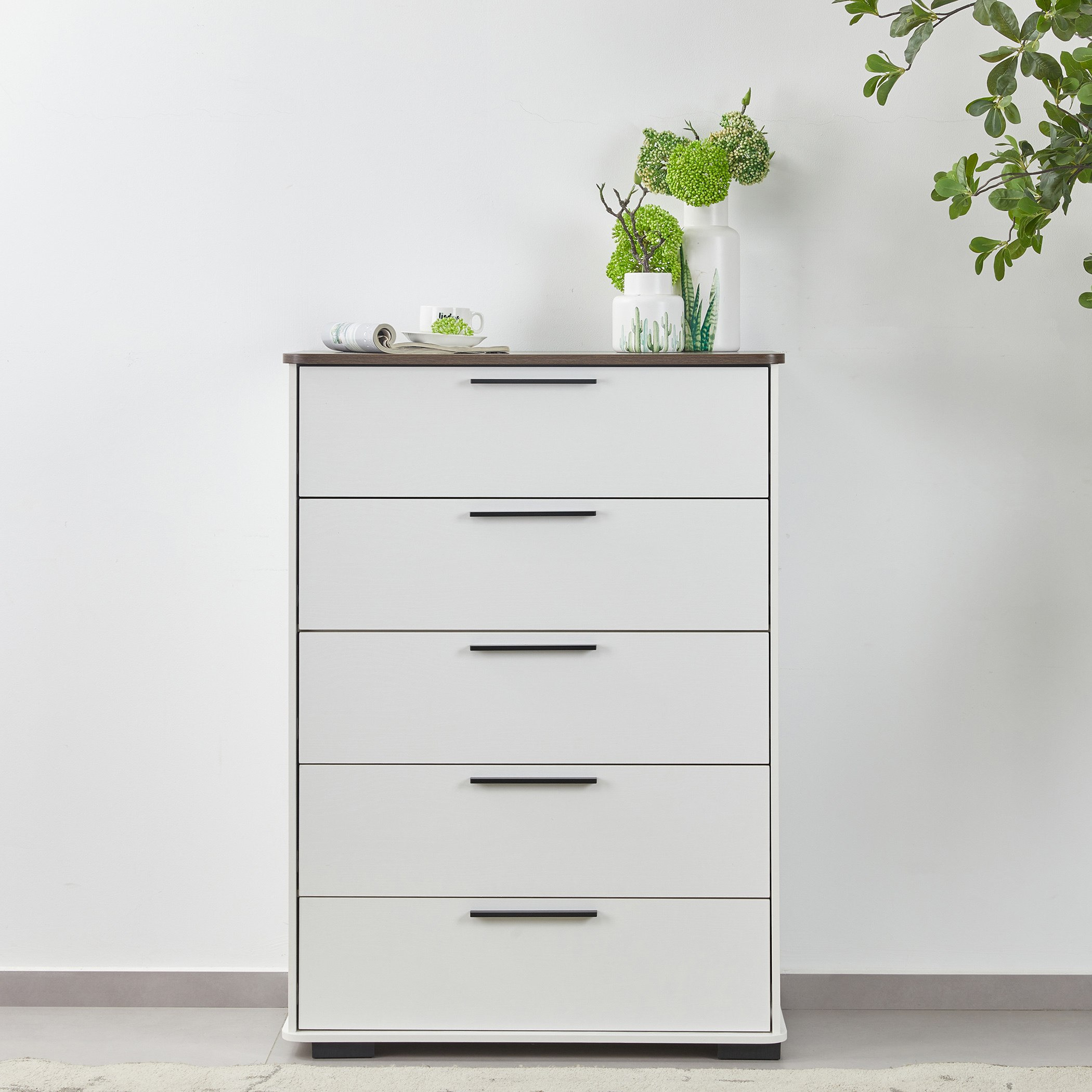 Movo Luce Chest of 5-Drawers-hbxfurniture-dressersandchests-chestofdrawers-image-1