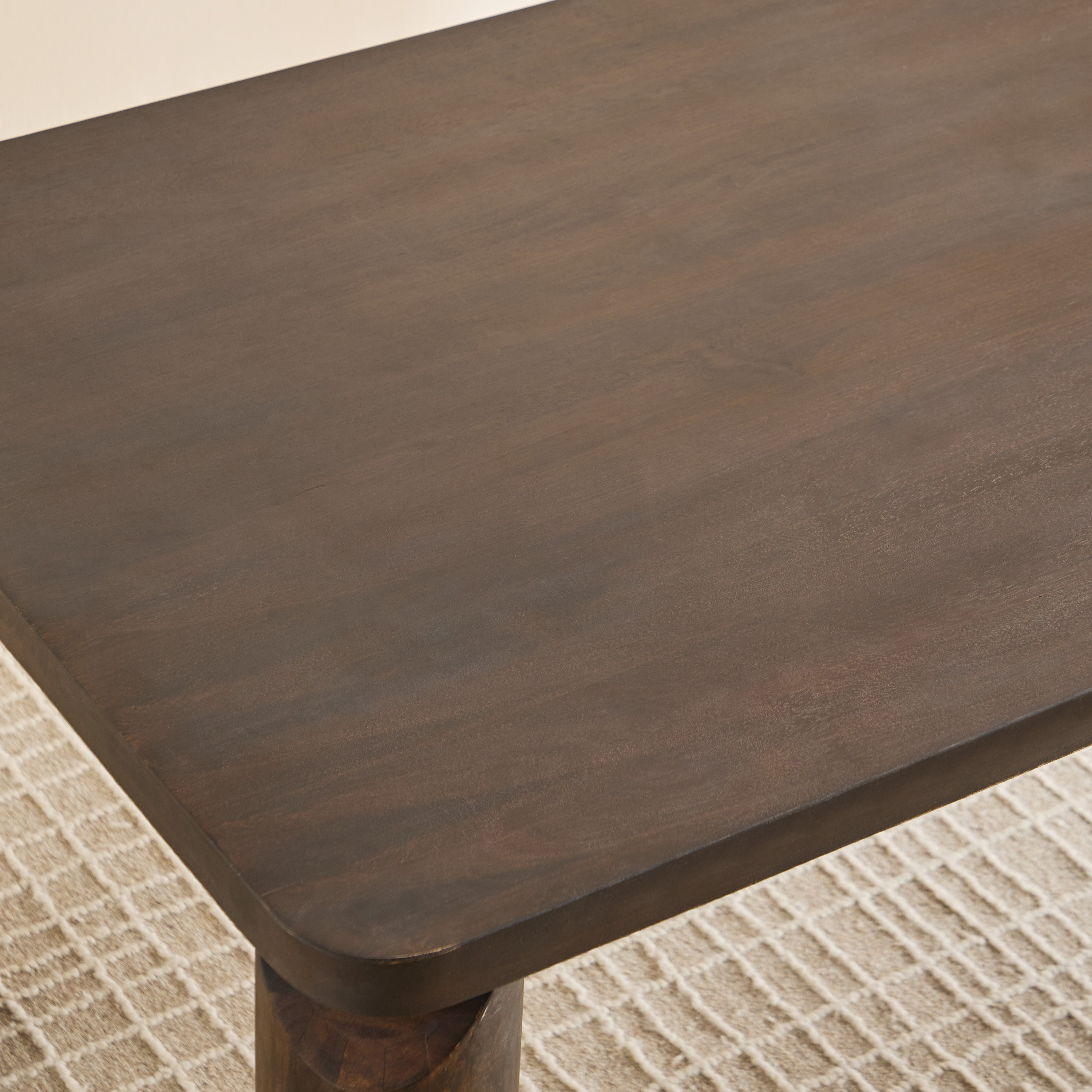 Cavon Pillar 6-Seater Solid Wood Dining Table-hbxdiningroom-diningtablesandsets-diningtables-sixseater-image-3