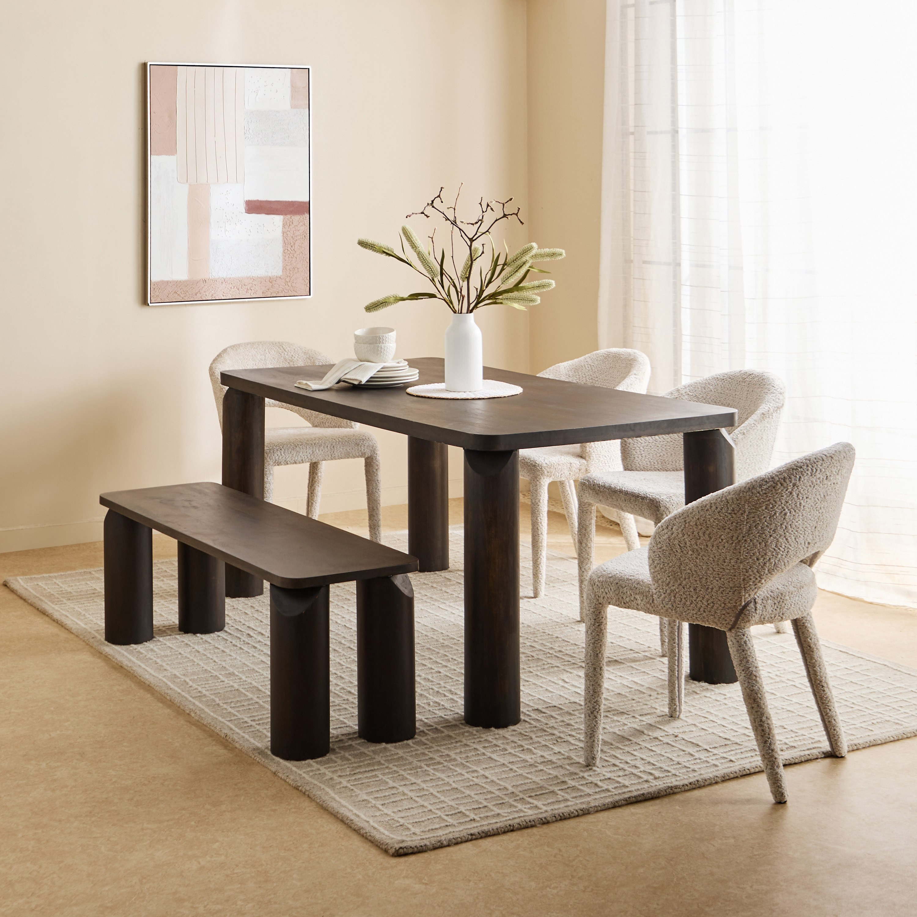 Cavon Pillar Solid Wood Bench-hbxdiningroom-diningchairs-image-5