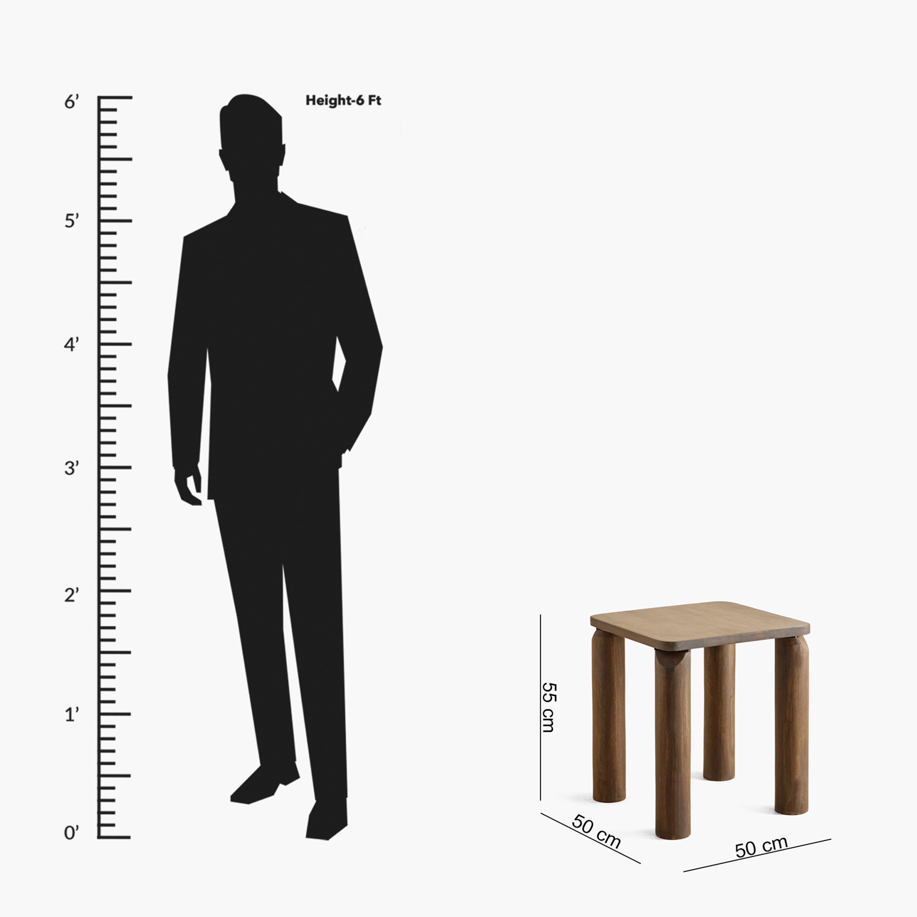 Cavon Pillar Solid Wood End Table-hbxfurniture-livingroom-endtables-image-7