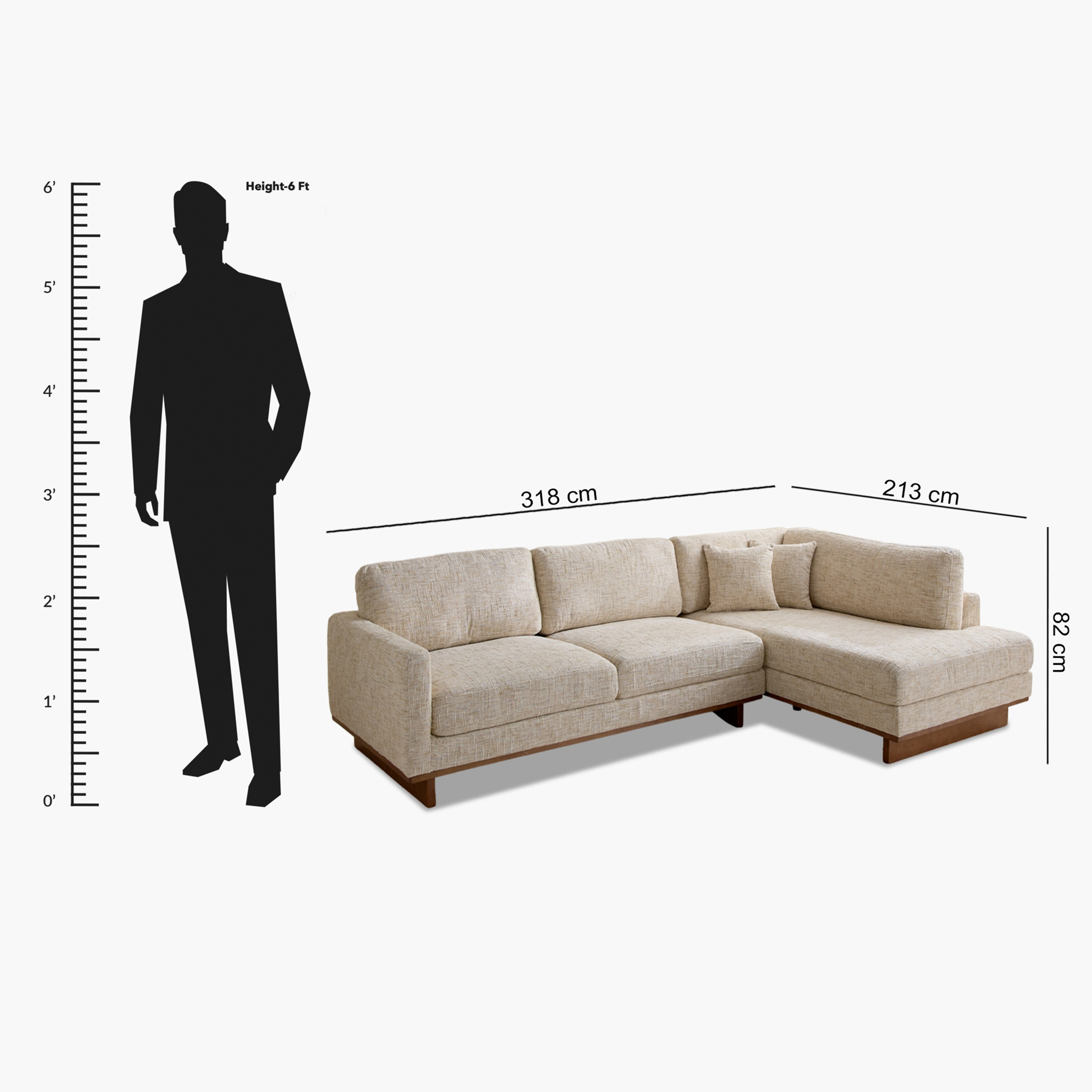 كنبة ركنية يمين قماش بـ5 مقاعد مع وسادتين من مونزا-hbxlivingroom-sofasandarmchairs-cornersofas-image-13