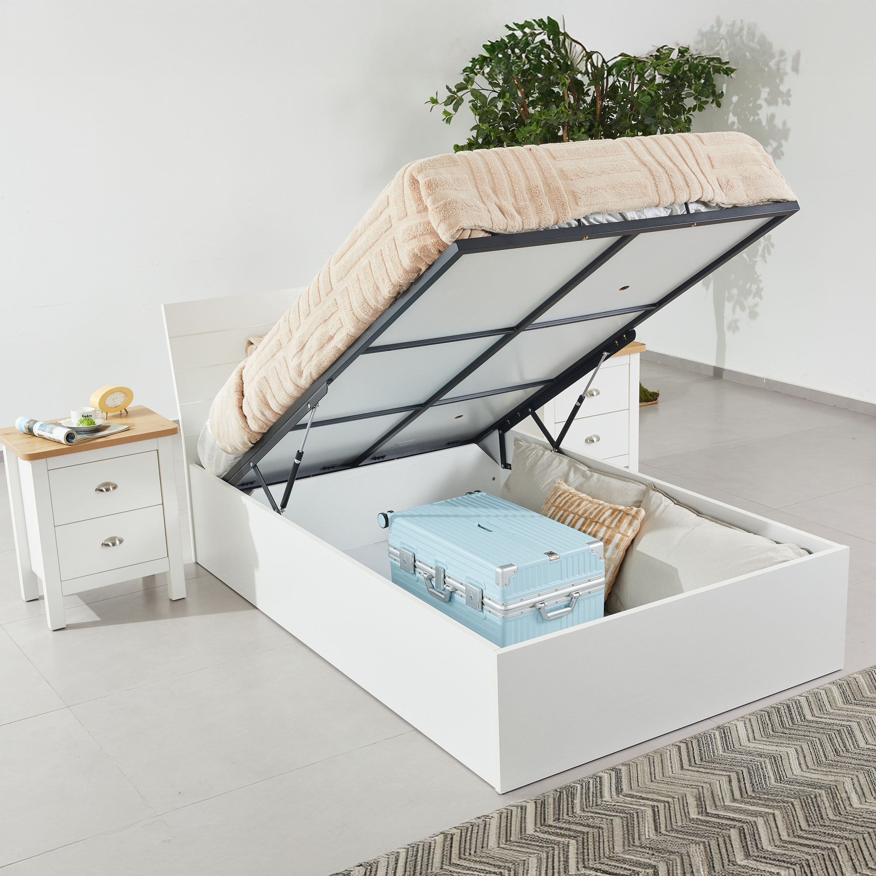 Frankfurt Twin Hydraulic Storage Bed - 120x200 cm-PROMO_HB_SA_HBX10_TH1000_NEW_031025-image-2