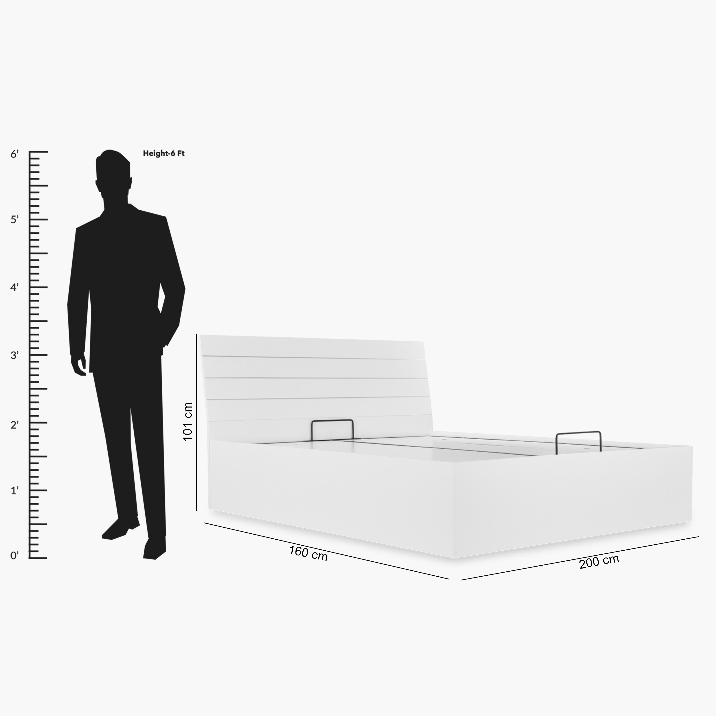 Frankfurt Queen Hydraulic Storage Bed - 160x200 cm-hbxbedroom-bedsandbedsets-beds-queen-image-10